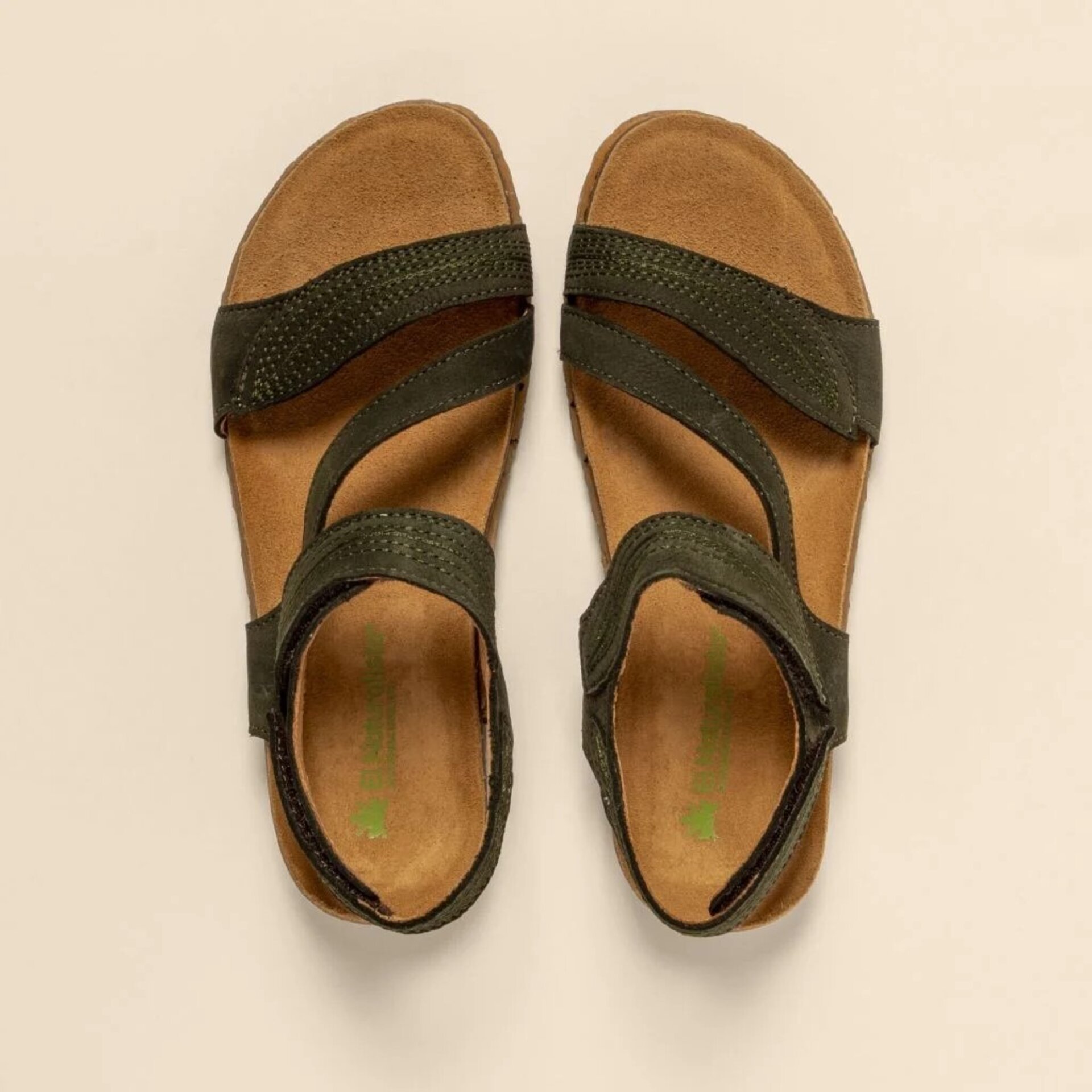 Sandalia El Naturalista nobuck Panglao lavado kaki N5810 - 5