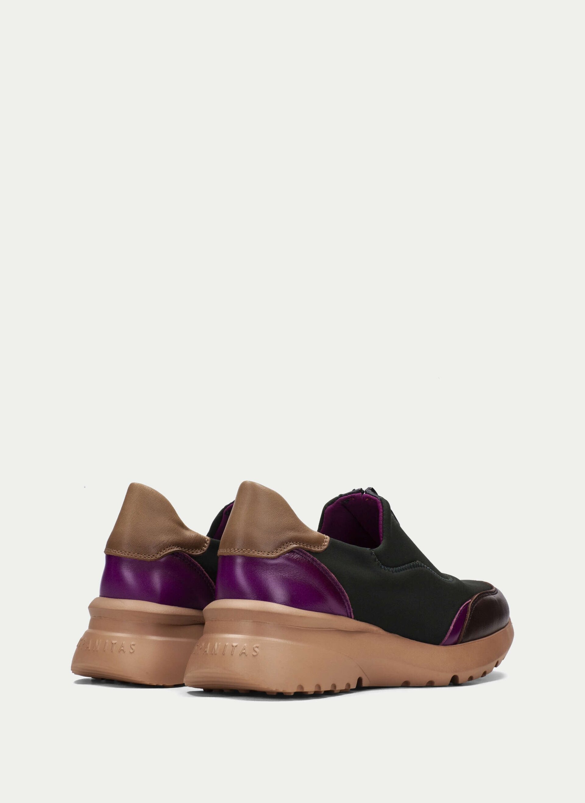 Mocasín Hispanitas cremallera 233032 piel-neopreno - 8
