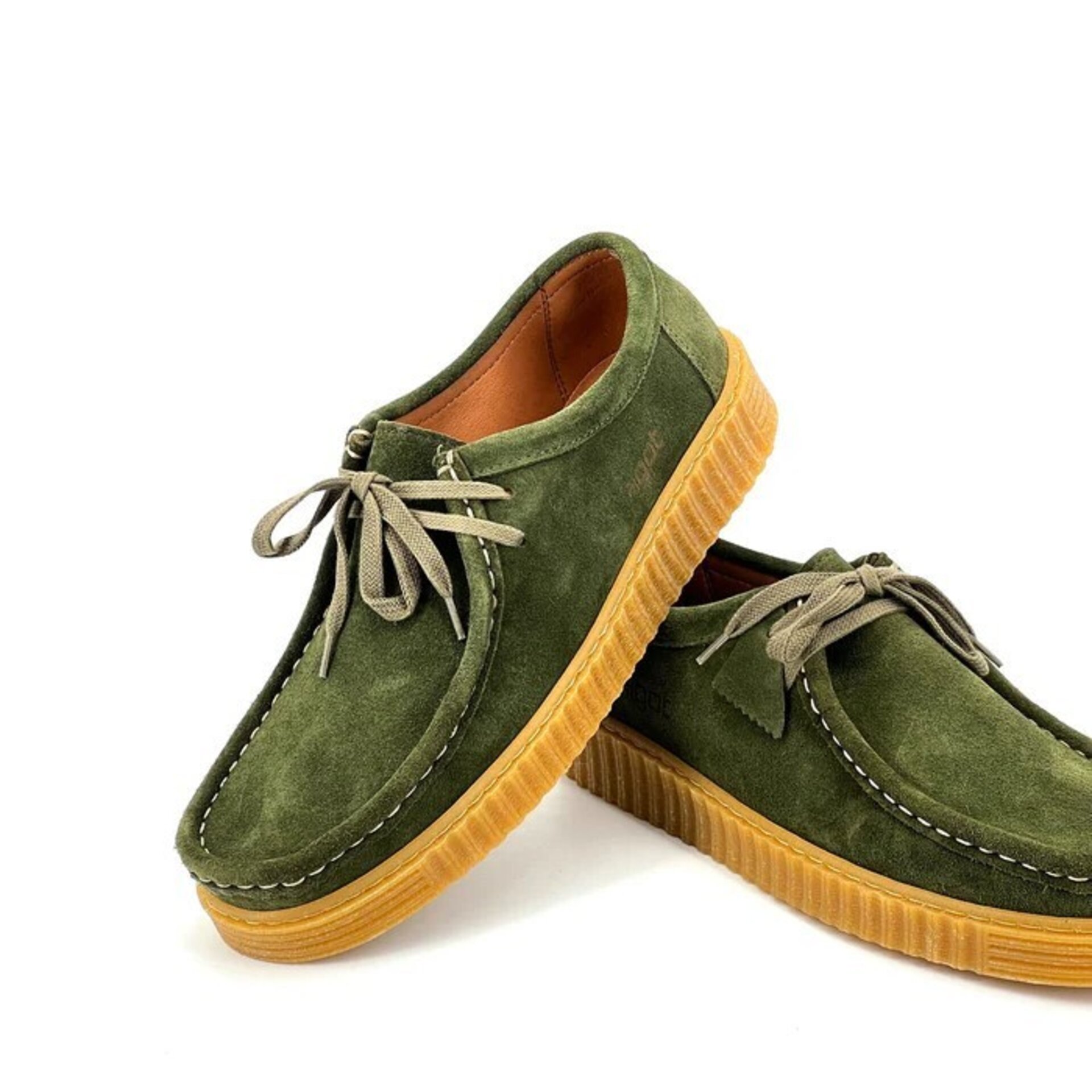 Mocasin náutico Agot serraje Moth musgo - 1