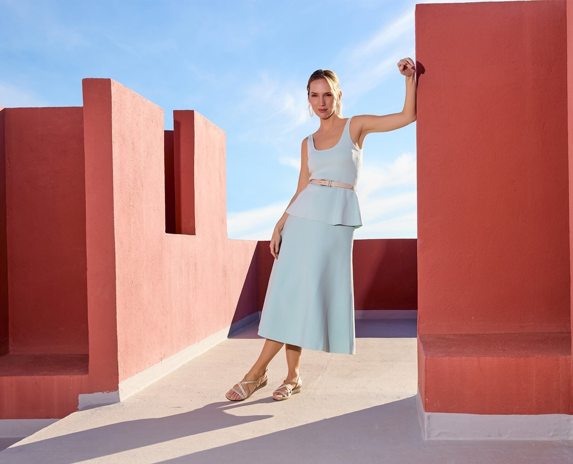 Sandalia 24HORAS tiras piel pedrería 26812 - 6