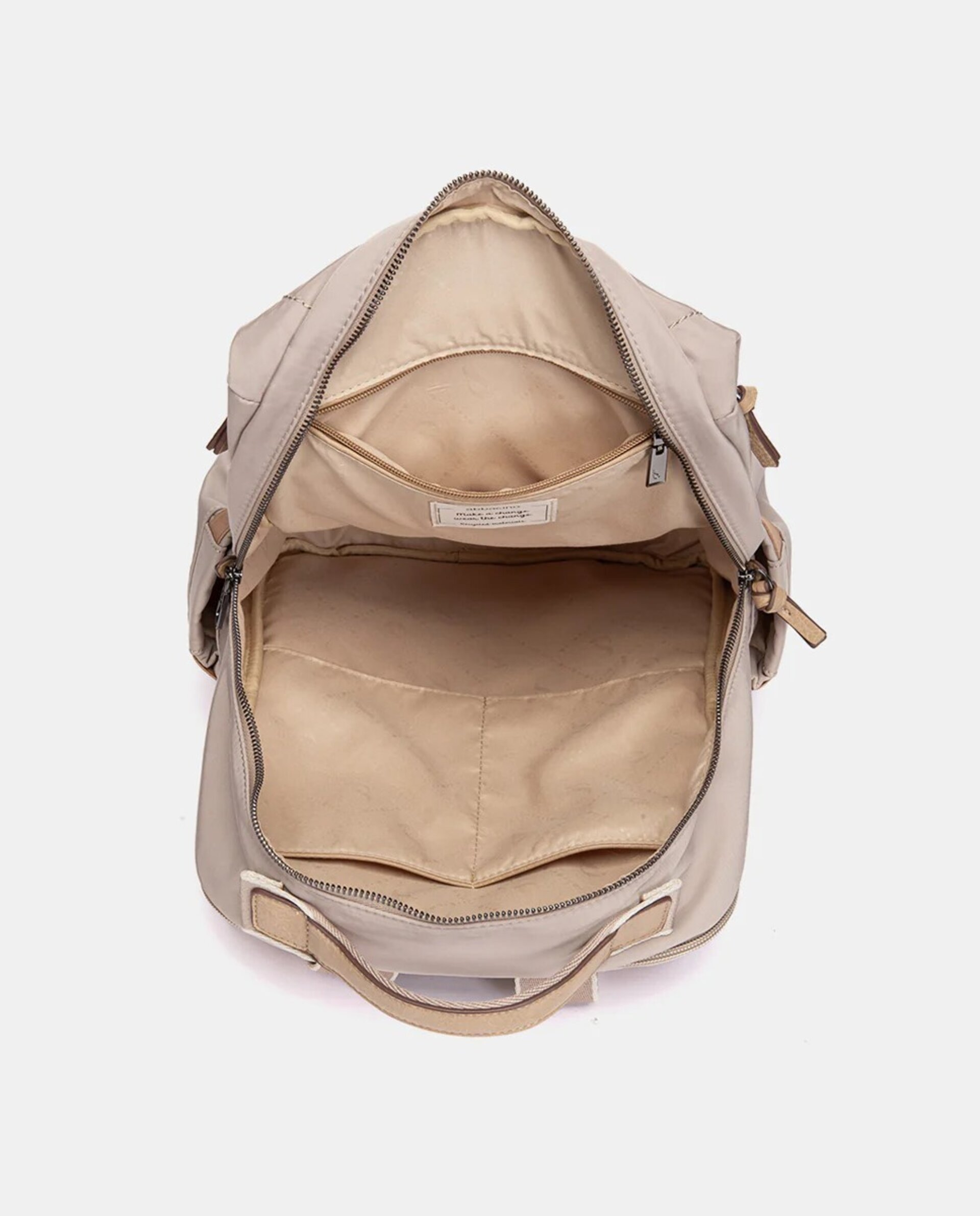 Mochila Abbacino en tejido beige 81194 - 4