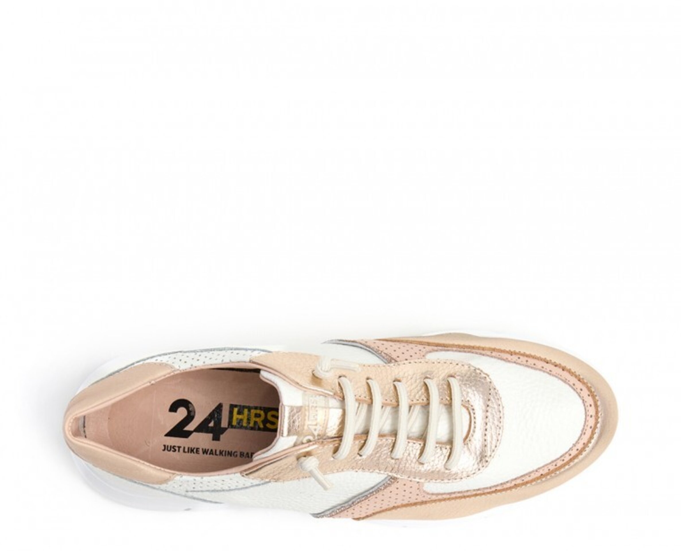 Sneaker 24 HORAS piel cordón elástico 26462 - 5