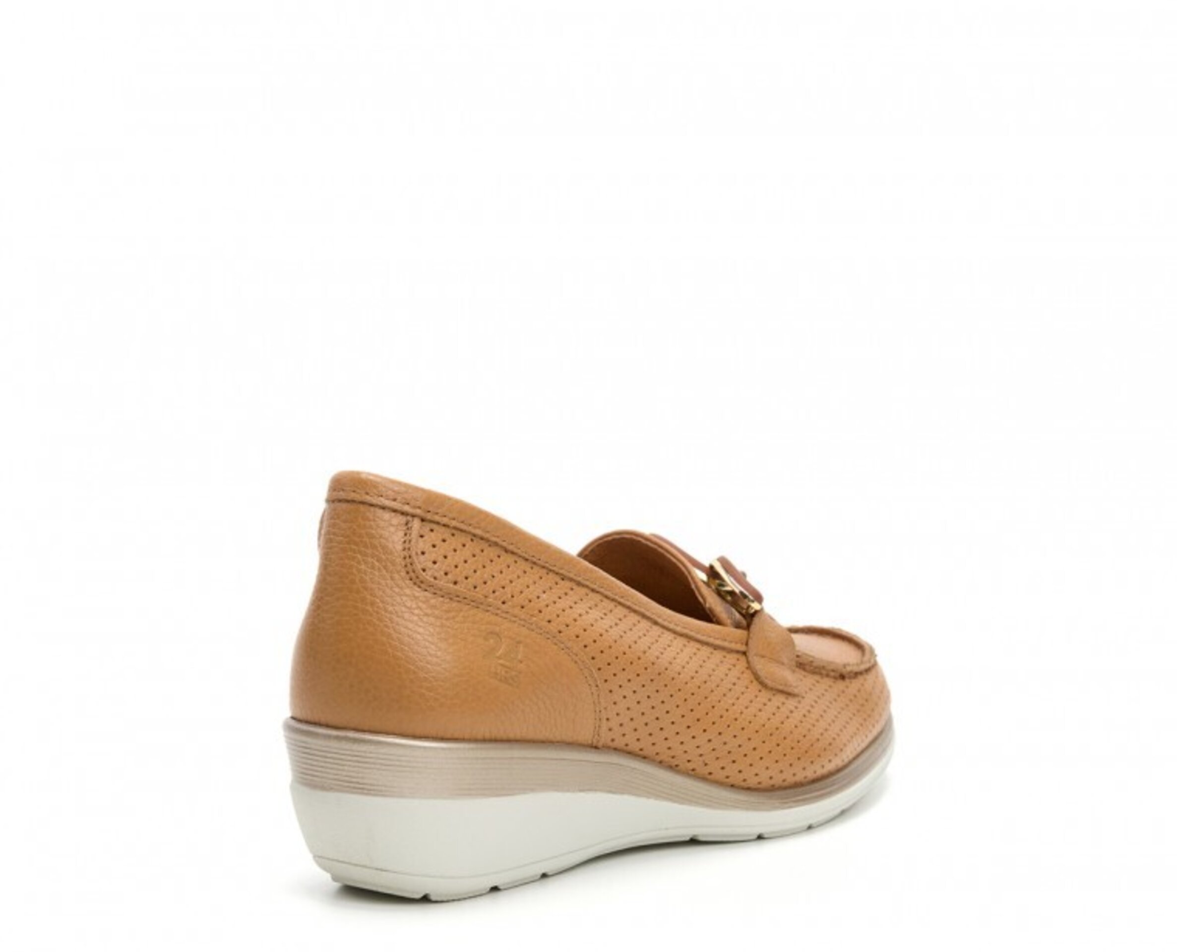 Mocasin 24 HORAS piel picado cadena 26410 - 3