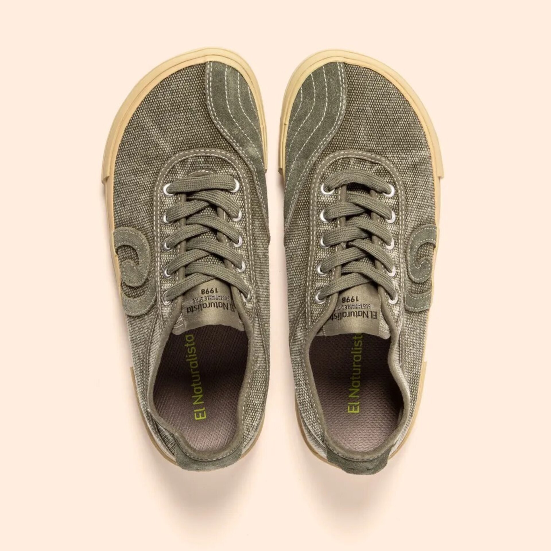 Deportivo El Naturalista barefoot Teko Washed cotton kaki N5953 - 5
