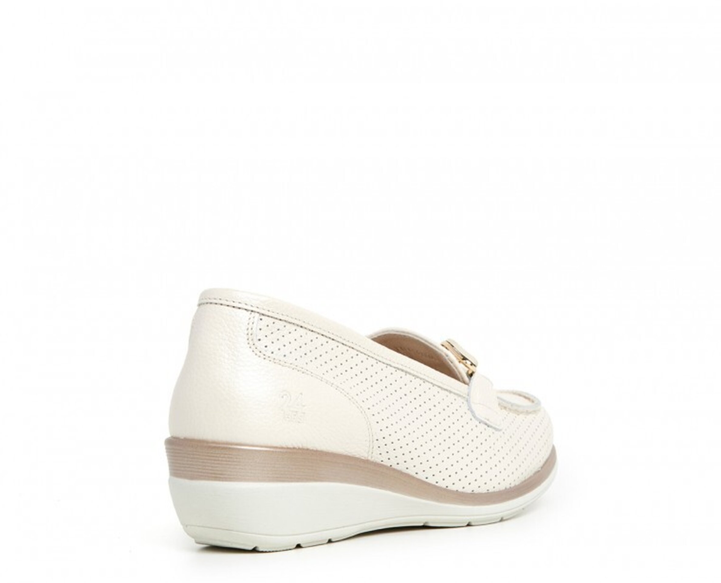 Mocasin 24 HORAS piel picado cadena 26410 - 7