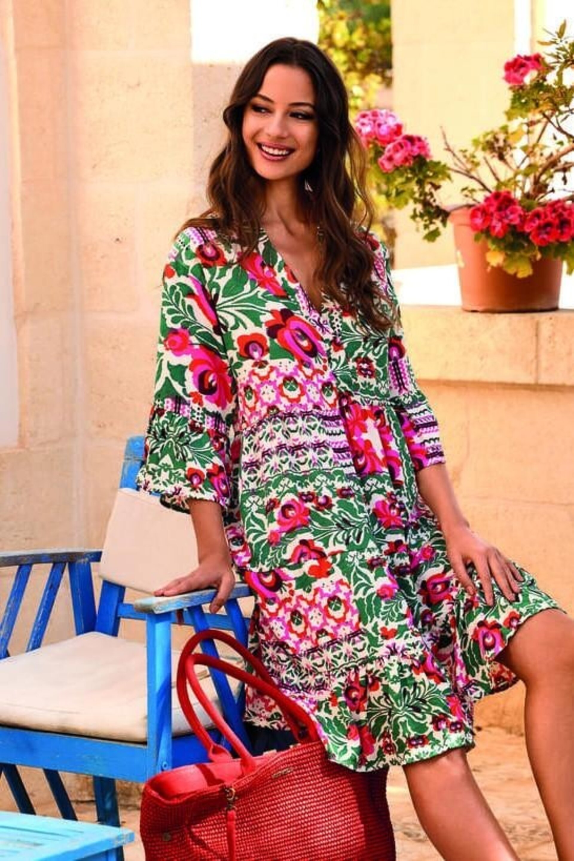 Vestido Iconique mangas 3/4 Morena IC26-094 - 1