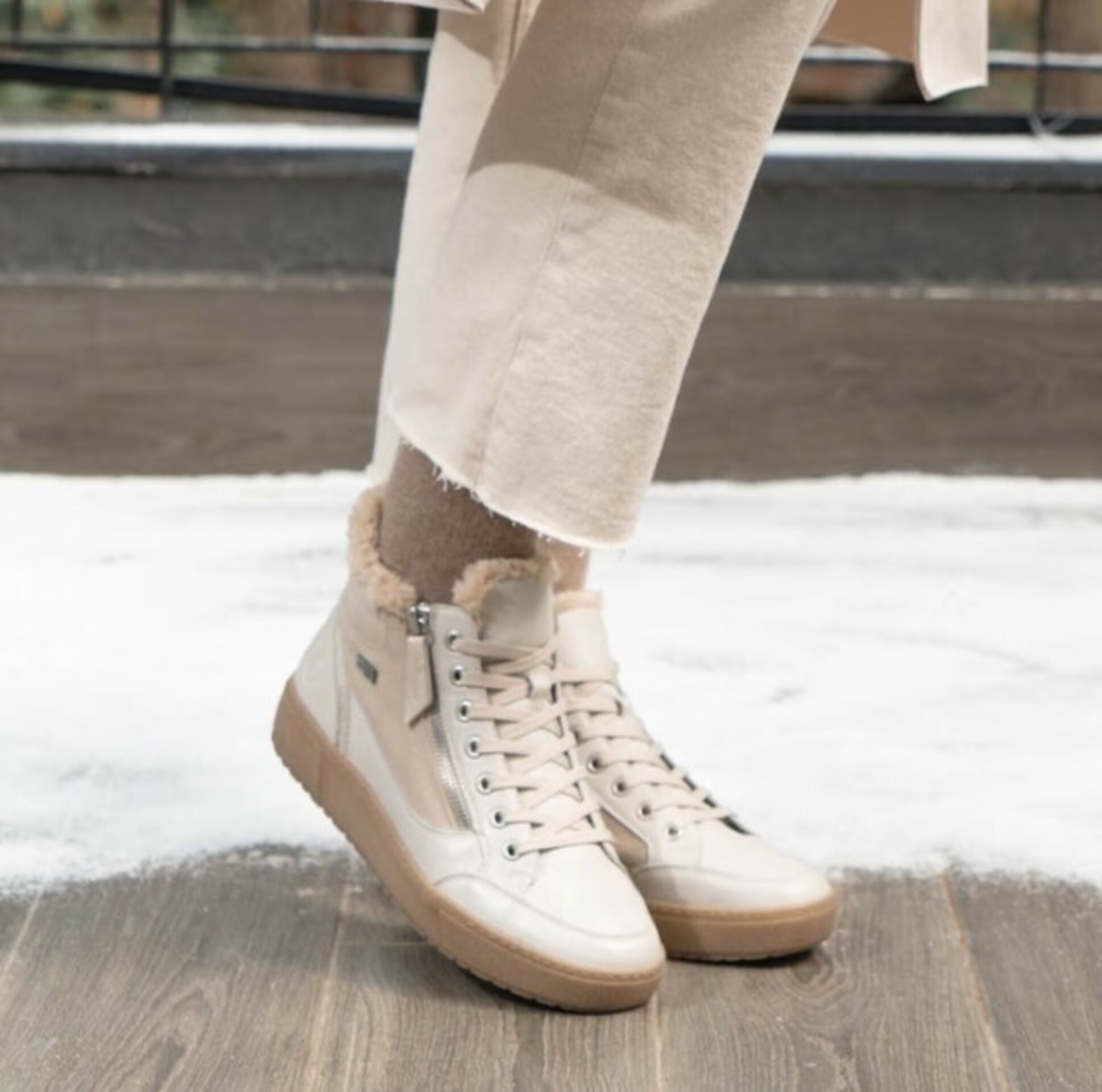 Botin REMONTE tex beige D2T72-80 - 1