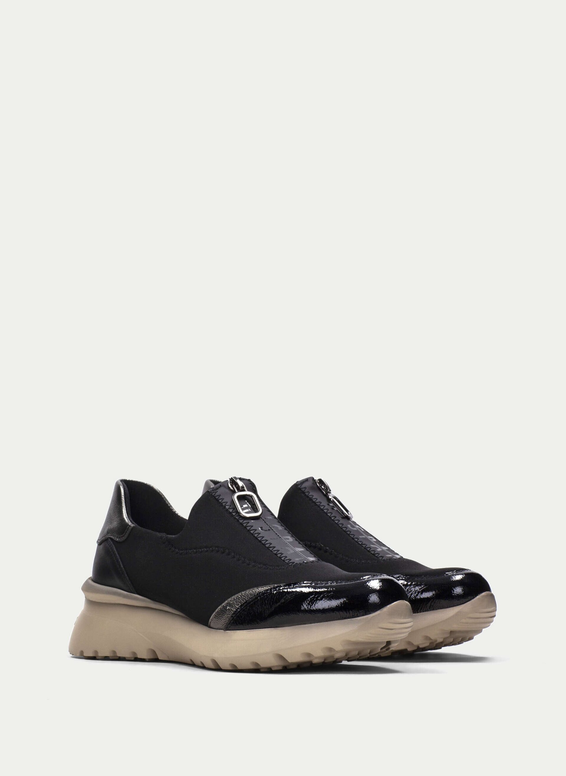 Mocasín Hispanitas cremallera 233032 piel-neopreno - 2