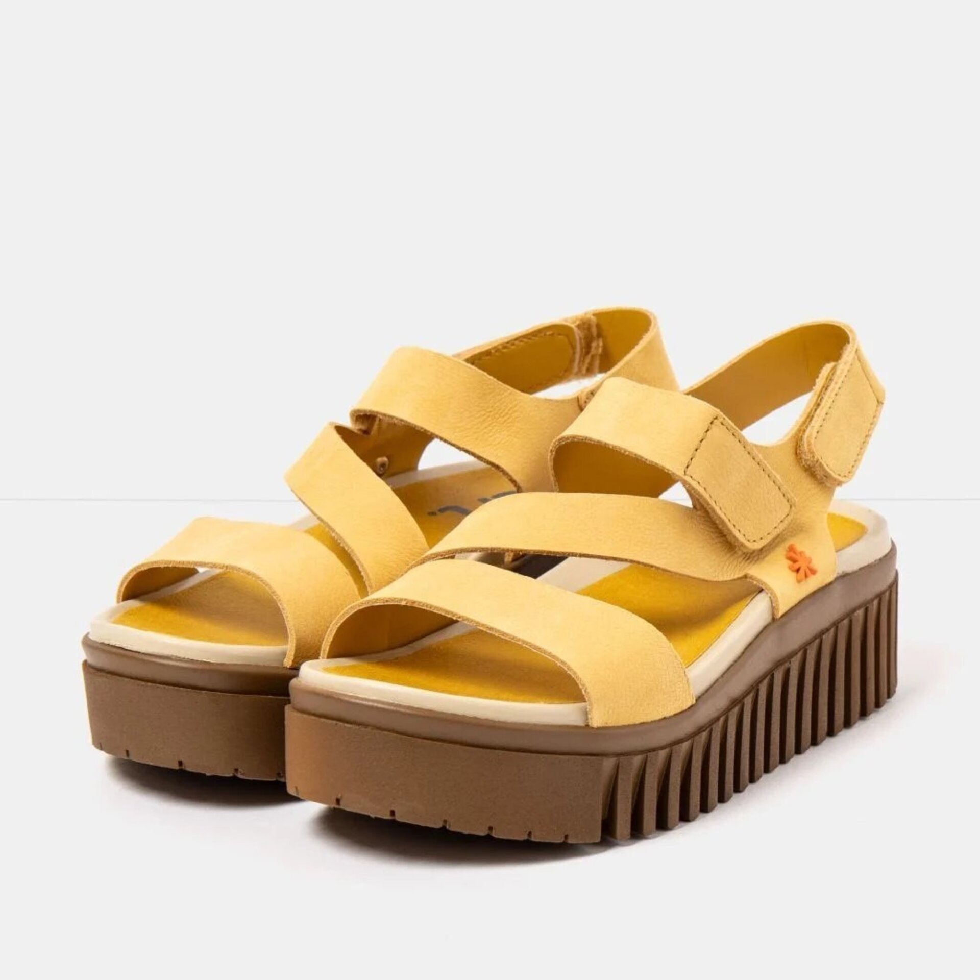 Sandalias ART nobuck Brighton honey 1573 - 3