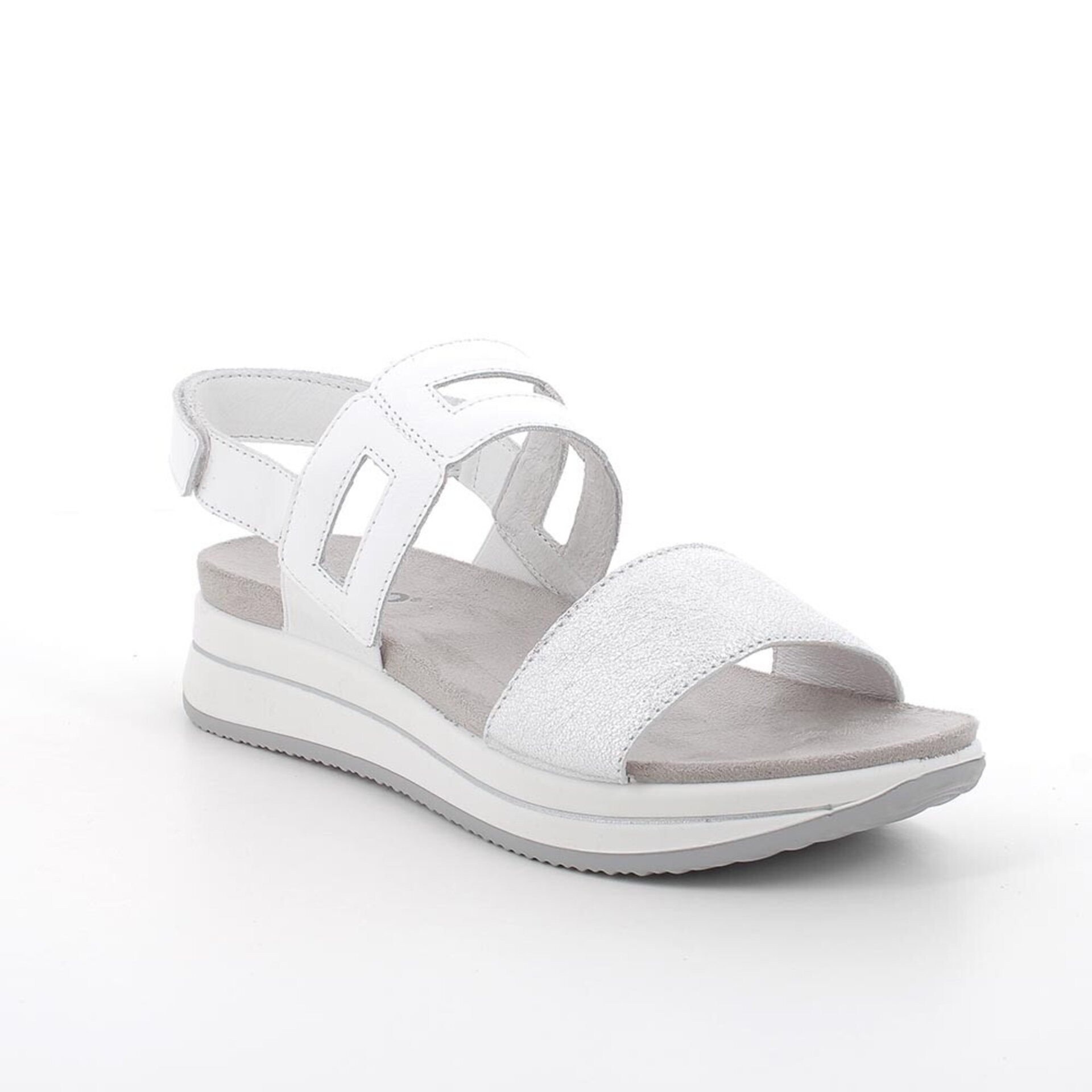 Sandalia Igi&co piel plata-blanco 15677822001 - 3