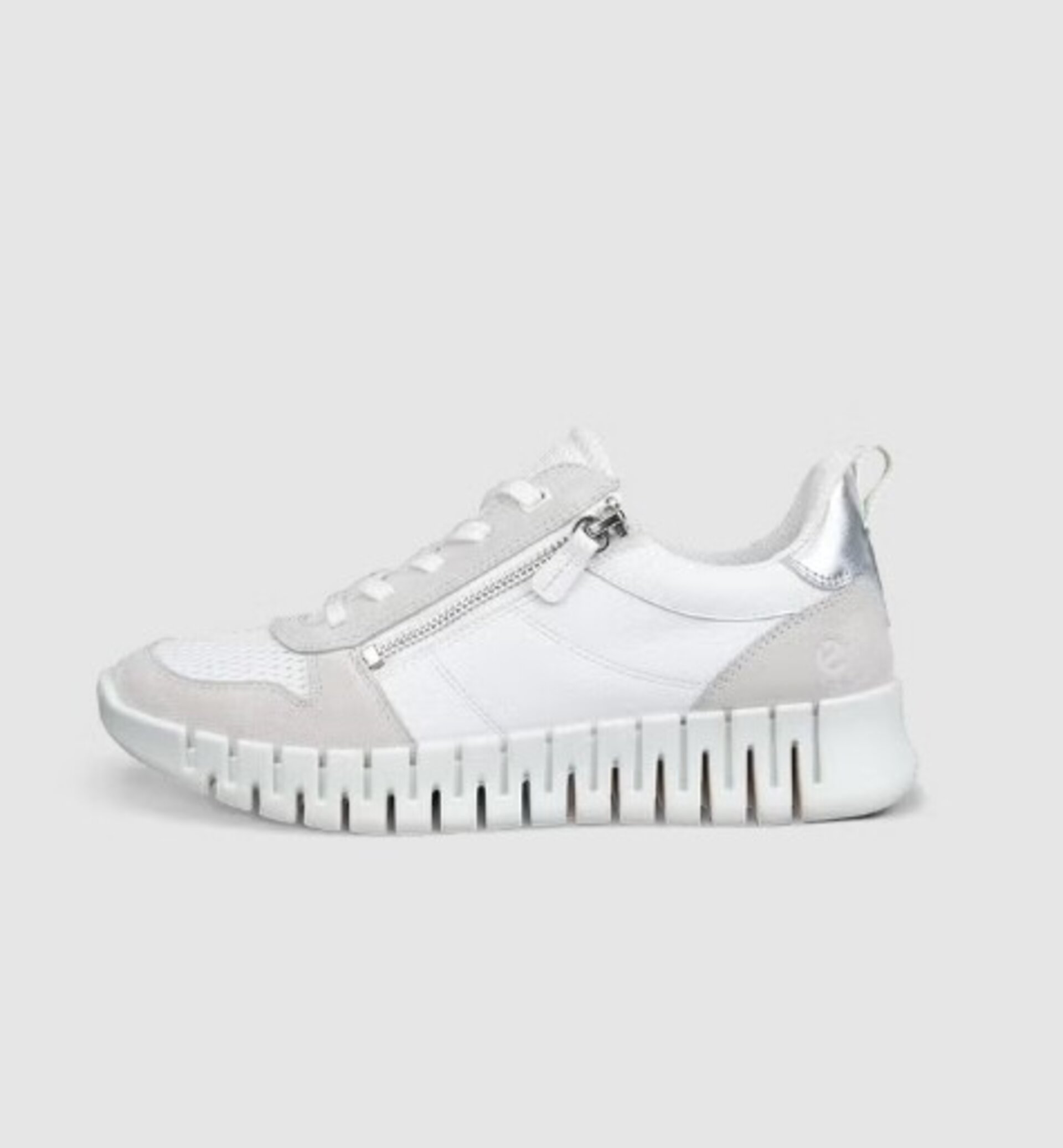 Zapatilla Ecco piel Gruuv blanco-taupe 21835361534 - 1