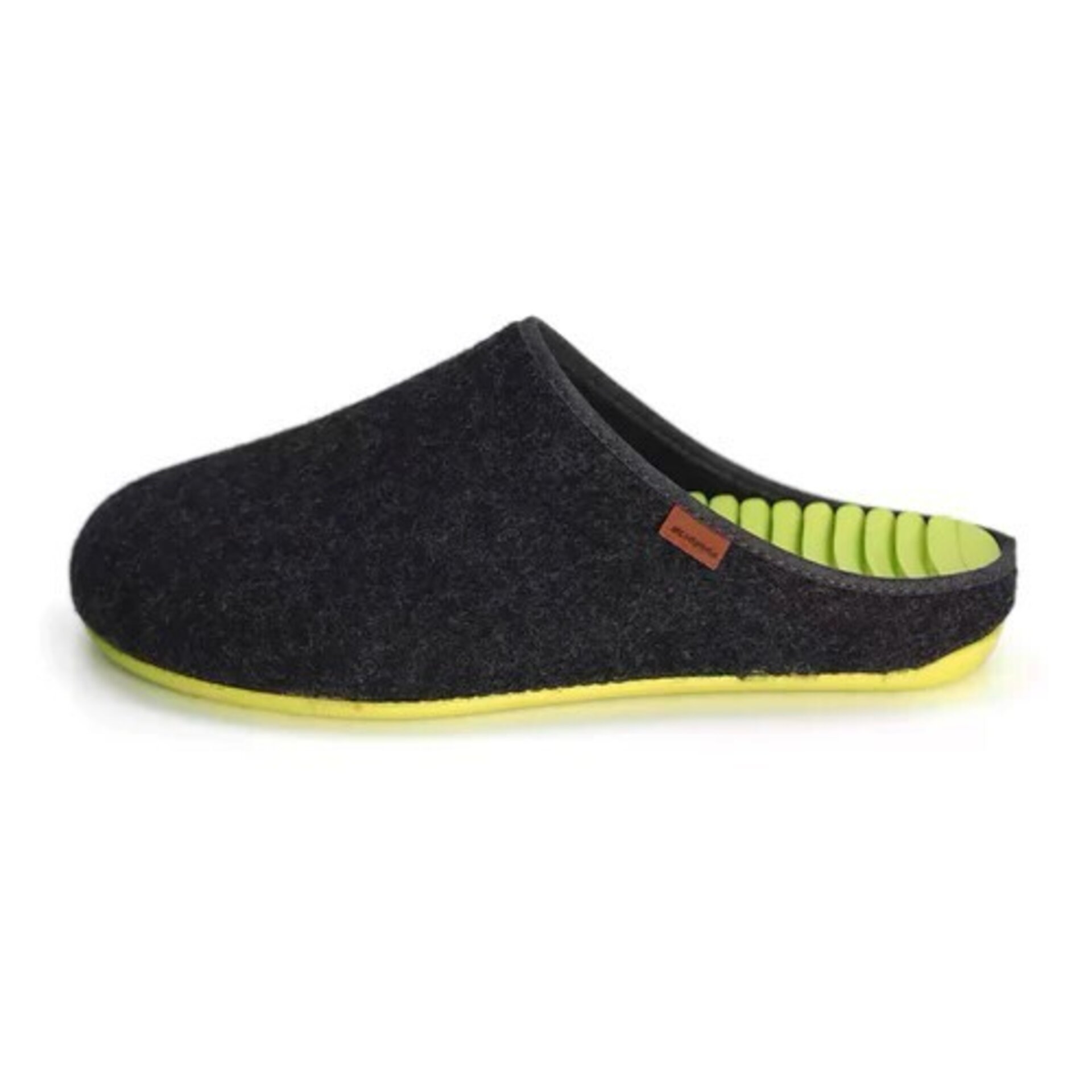 Slipper de recuperación Surippa 3.0 Relax lana antracita/lima - 2