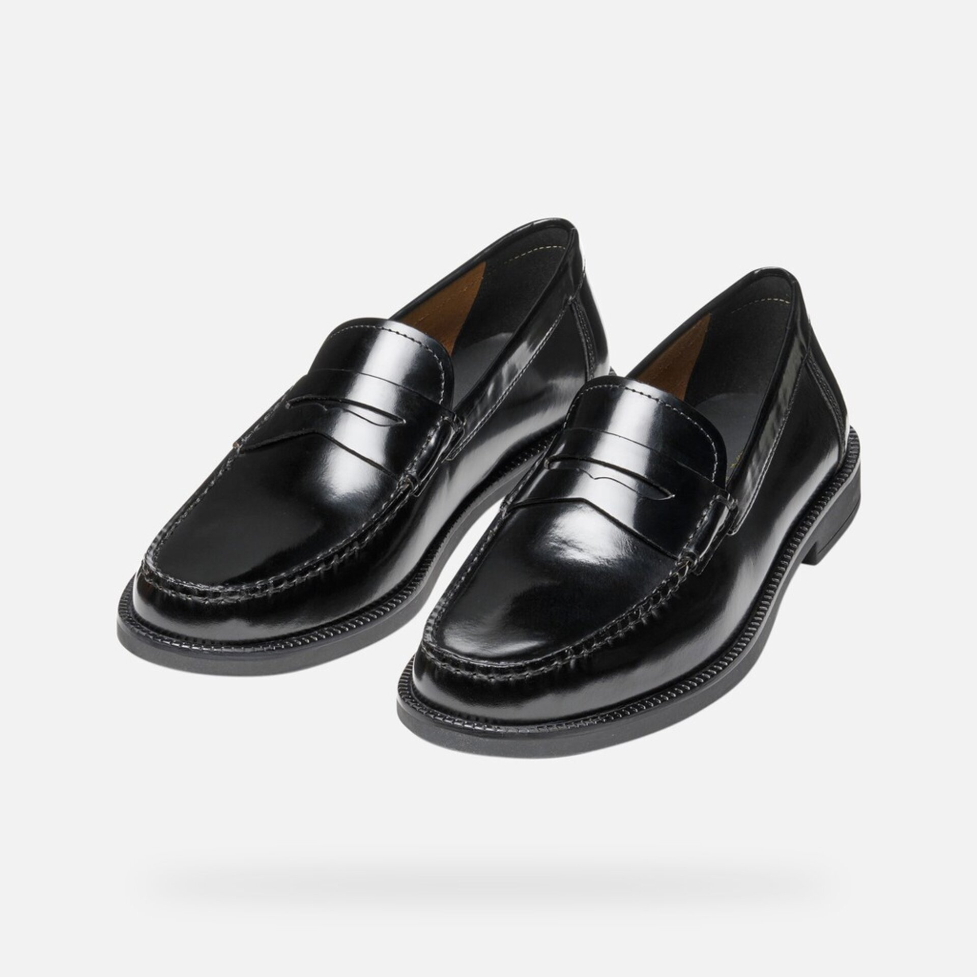 Mocasin Geox piel Recanati negro U55HVB - 6