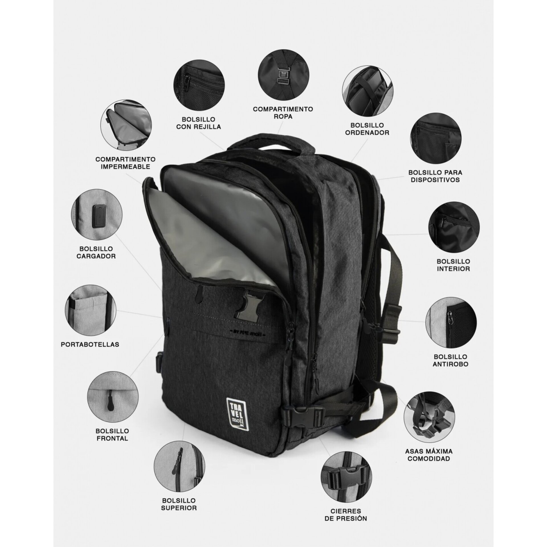 Mochila Pepe Moll Travel 252490 - 2