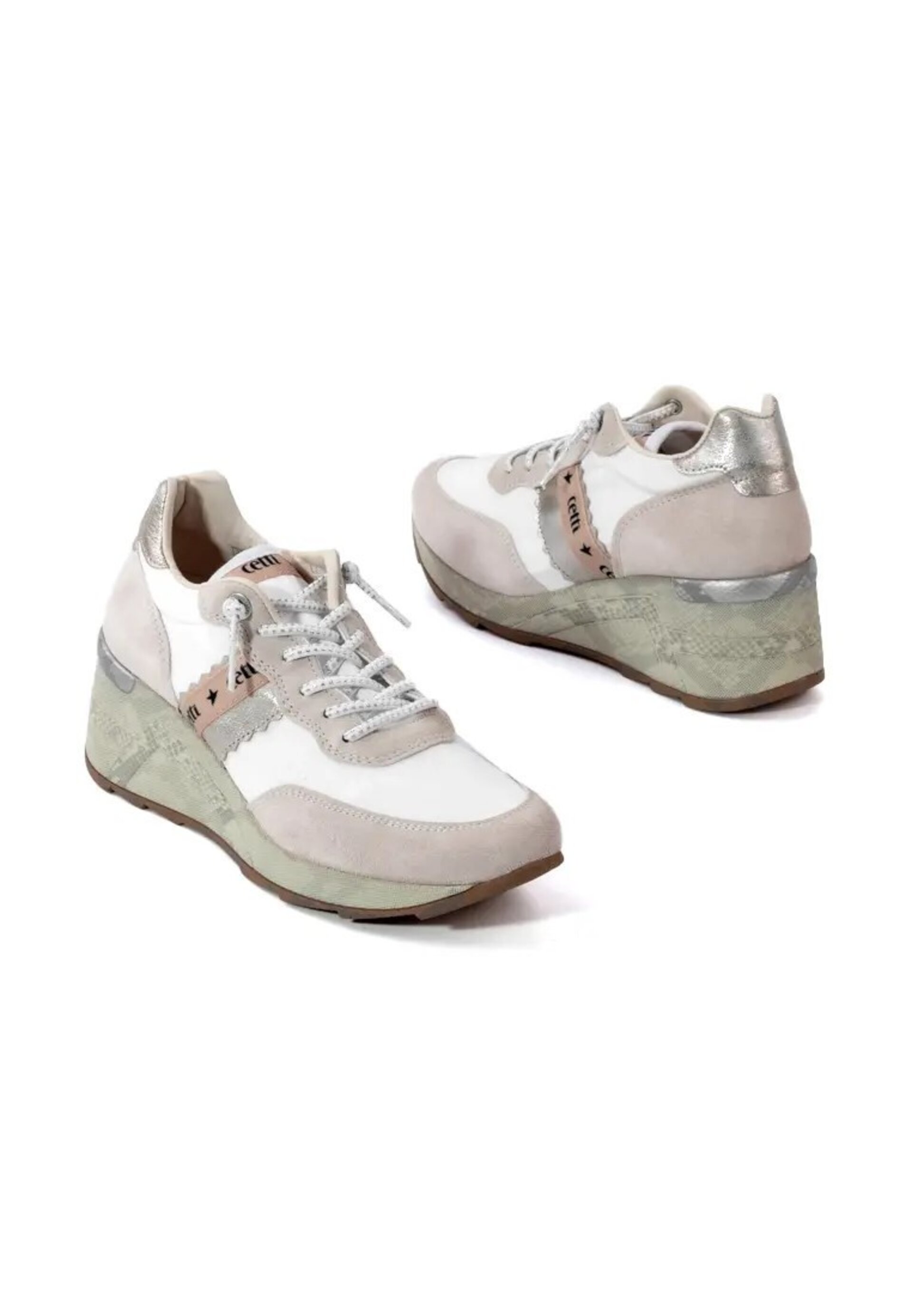 Deportico CETTI cuña Mesh Blanco C-1149 - 1