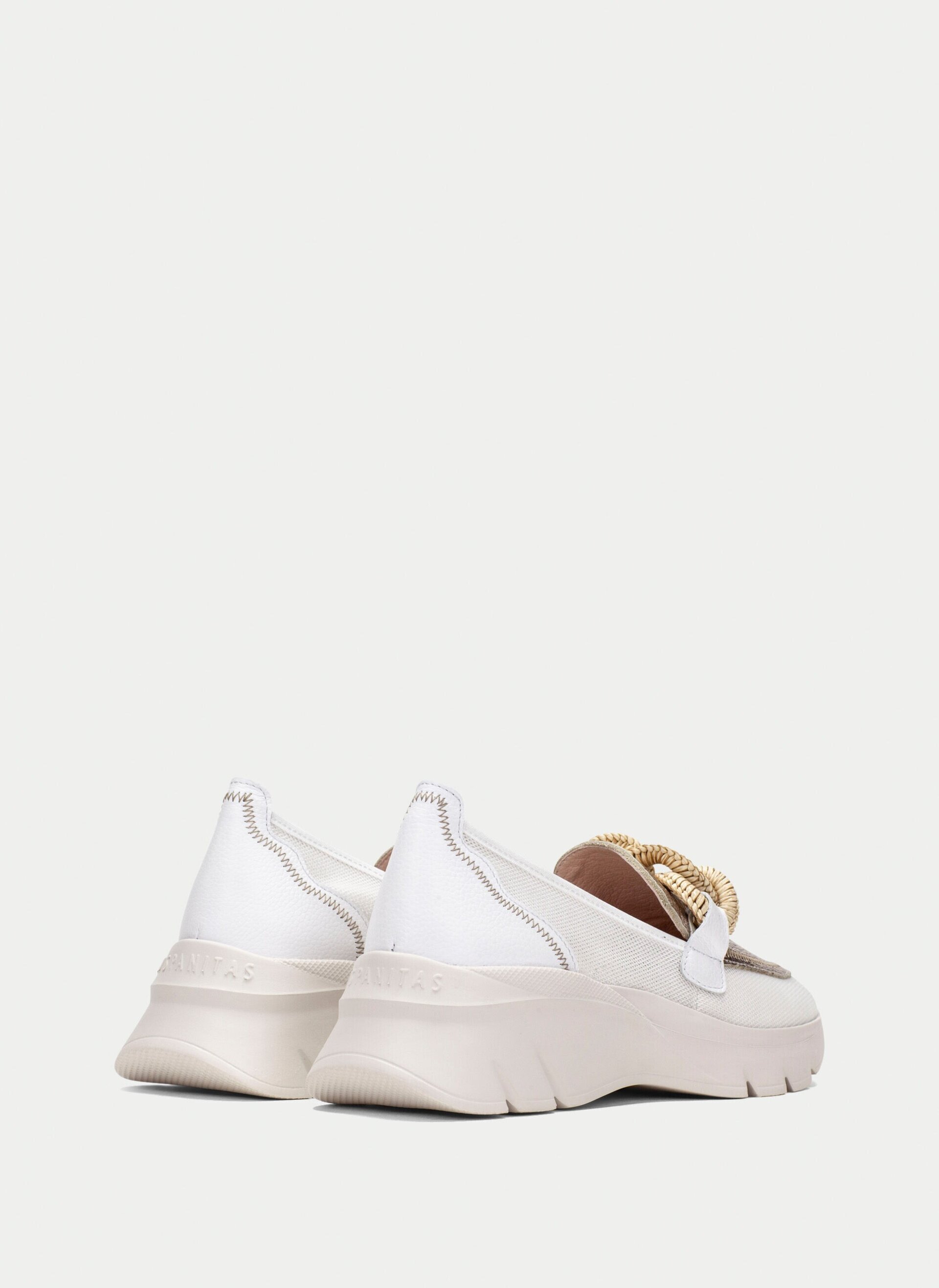 Mocasin Hispanitas HV254050 Blanco-Cava - 4