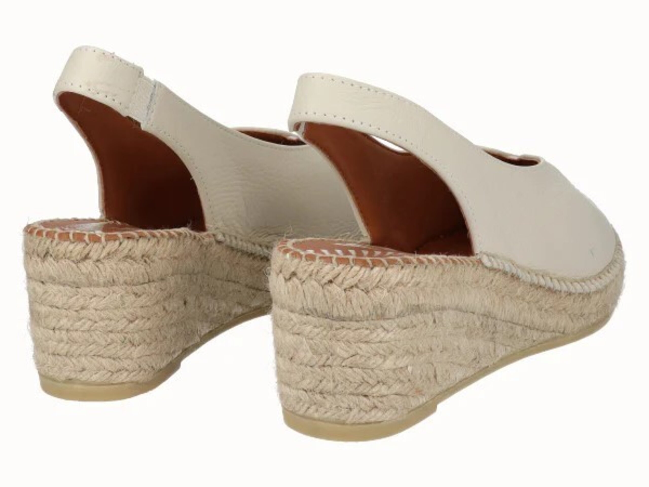 Alpargata Viguera PeepToe Mars piel YuteFlex vainilla 2200 - 3