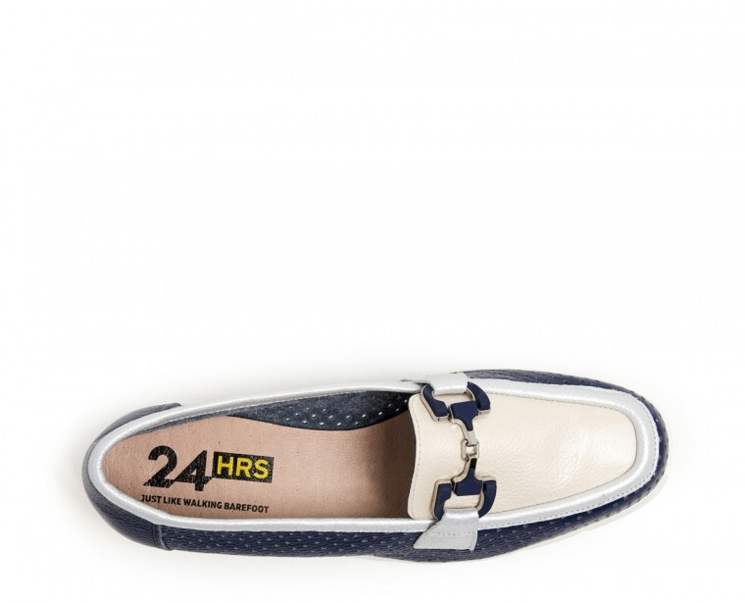 Mocasin 24 HORAS piel estribo marino 26429 - 4