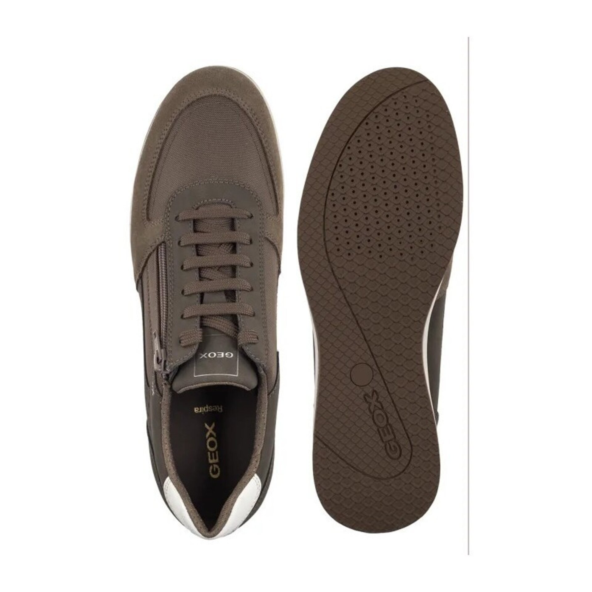 Deportivo Geox U Avery cremallera gris U65H5A - 5