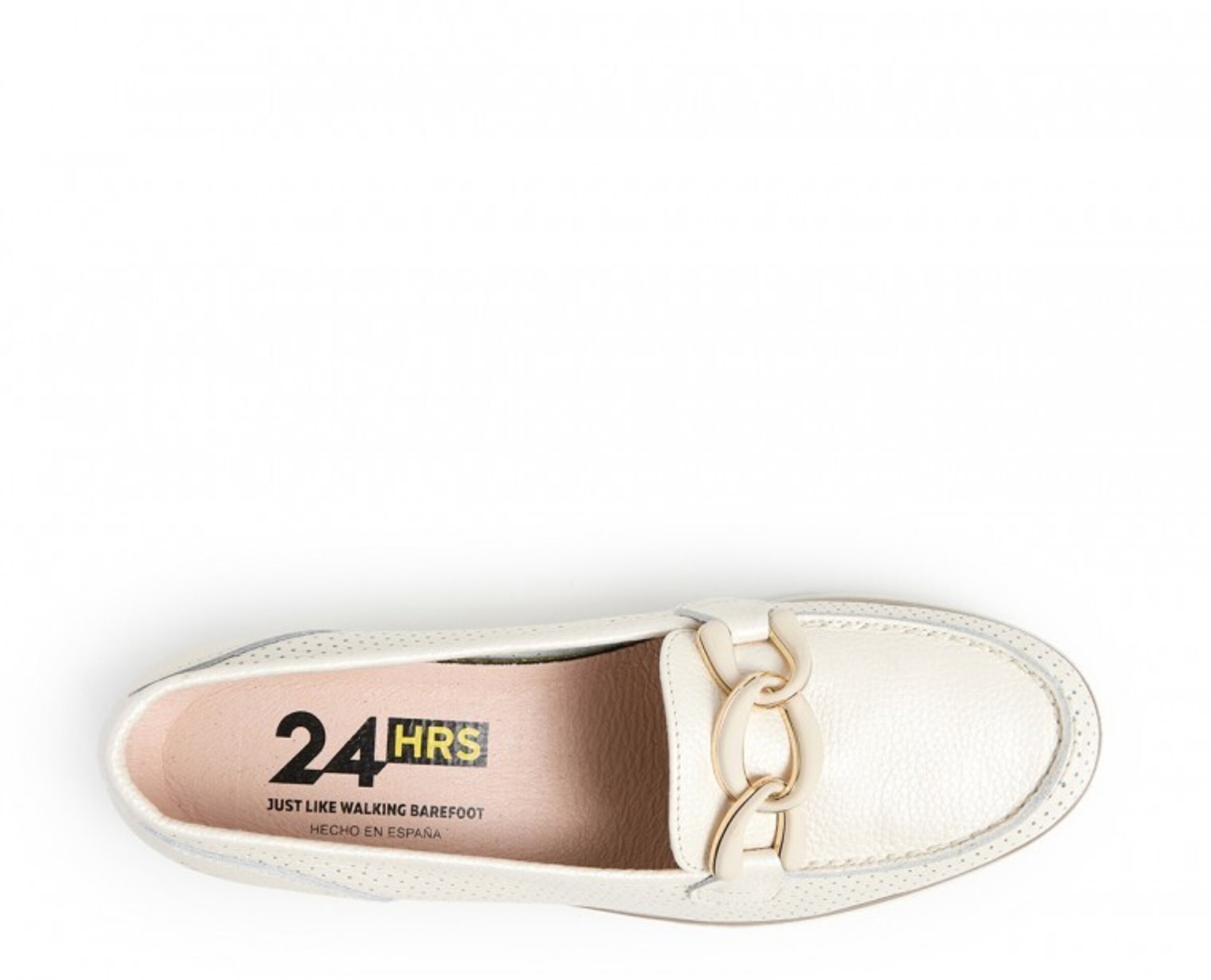 Mocasin 24 HORAS piel picado cadena 26410 - 6