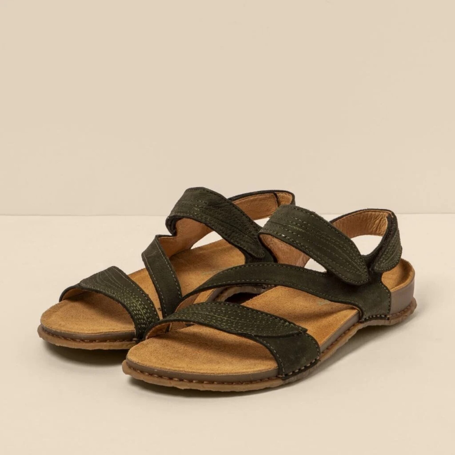 Sandalia El Naturalista nobuck Panglao lavado kaki N5810 - 2