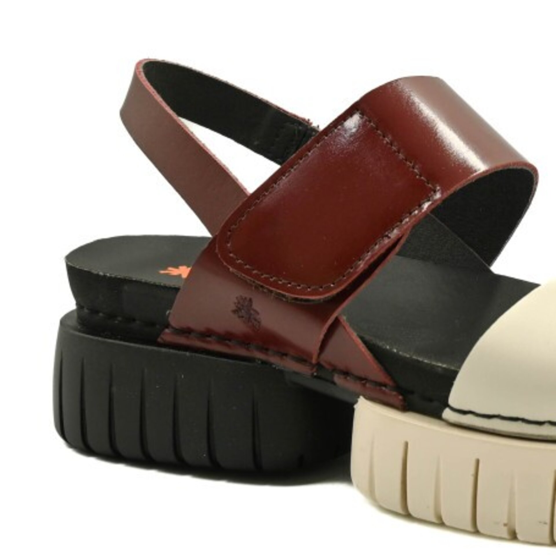 Sandalia ART multi Madeira burgundy/cream 1881 - 4