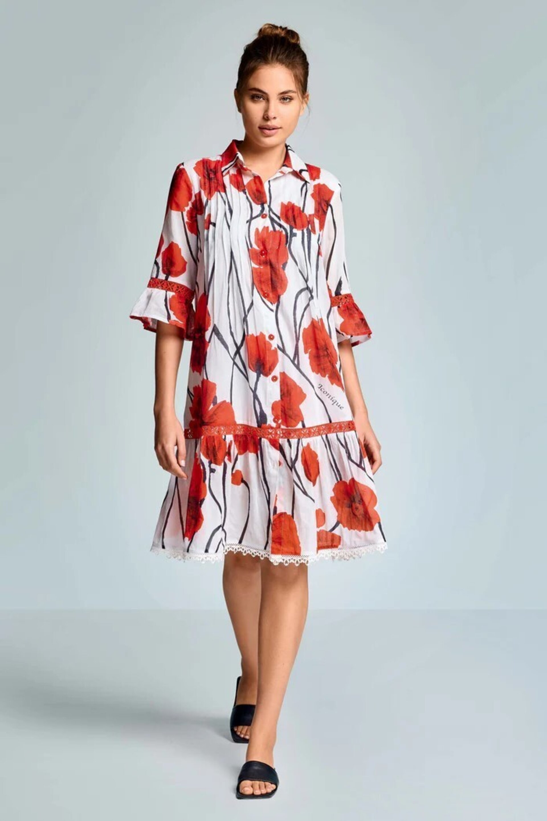 Vestido Iconique camisa Ella multicolor IC26-087 - 3