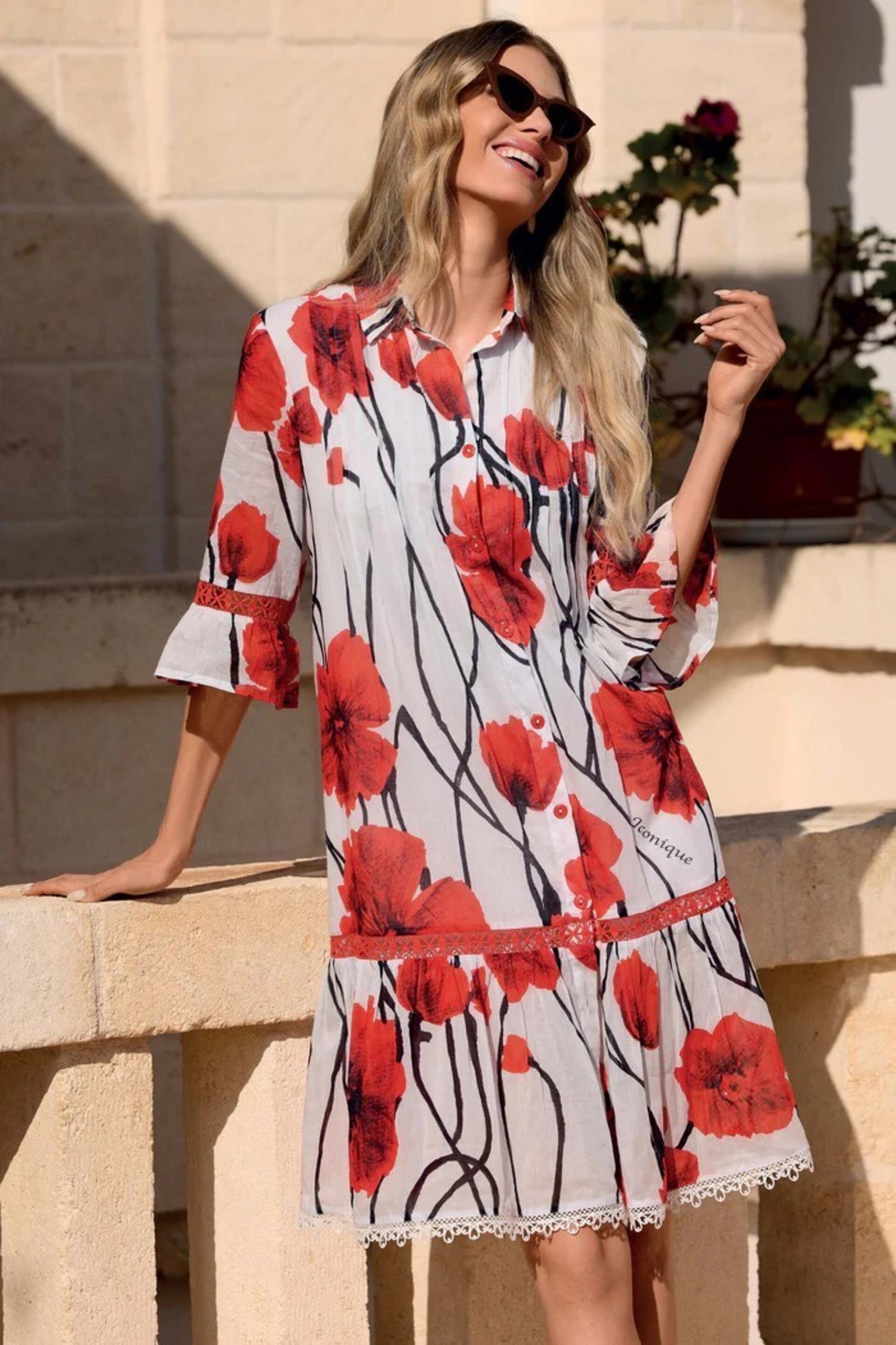 Vestido Iconique camisa Ella multicolor IC26-087 - 1