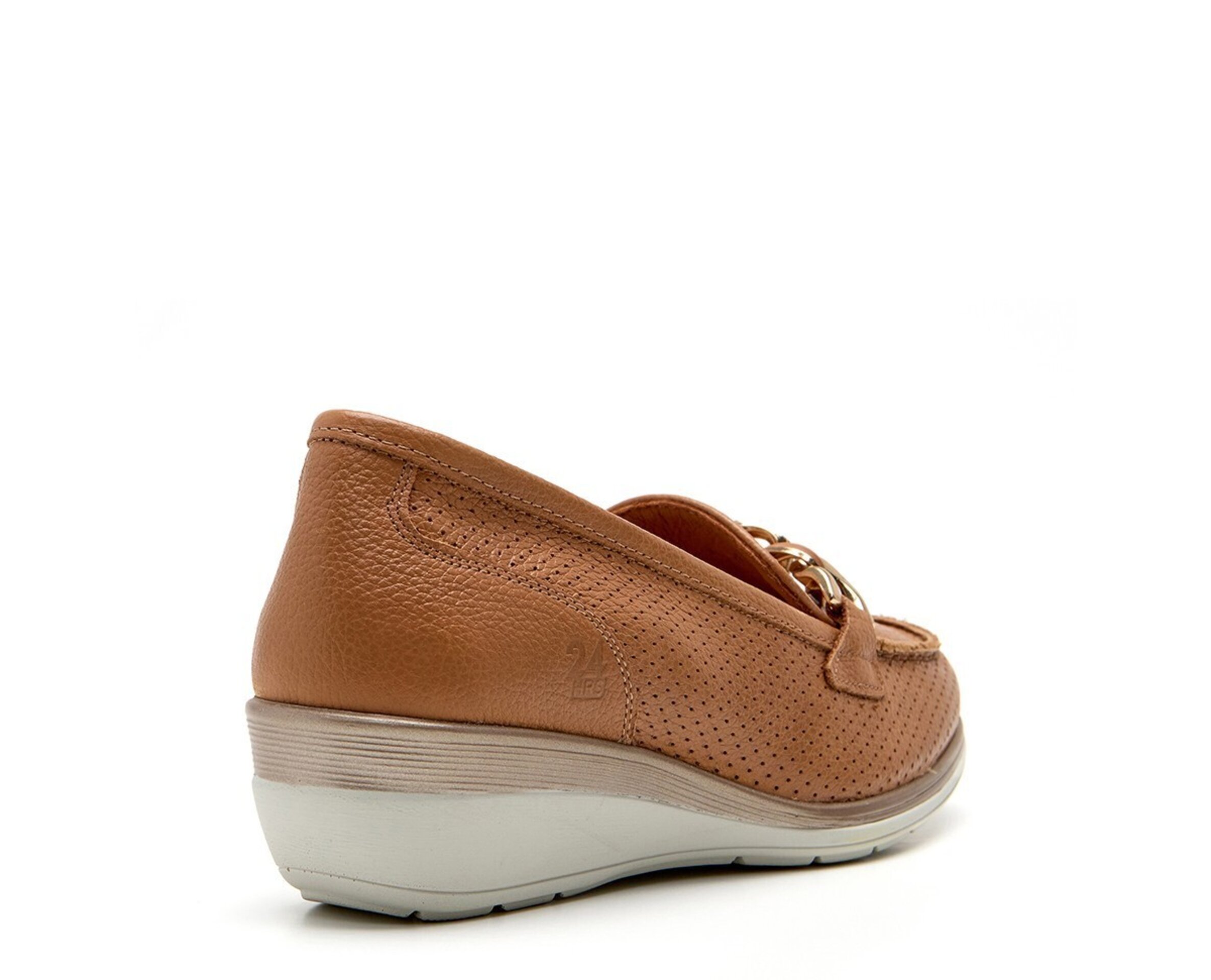 Mocasin 24HORAS cuña piel cuero 26711 - 4
