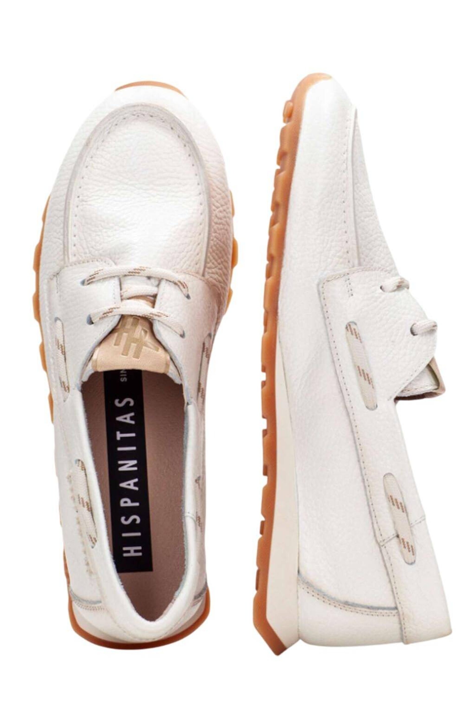 Mocasin náutico Hispanitas piel Zinnia blanco HV254603 - 1