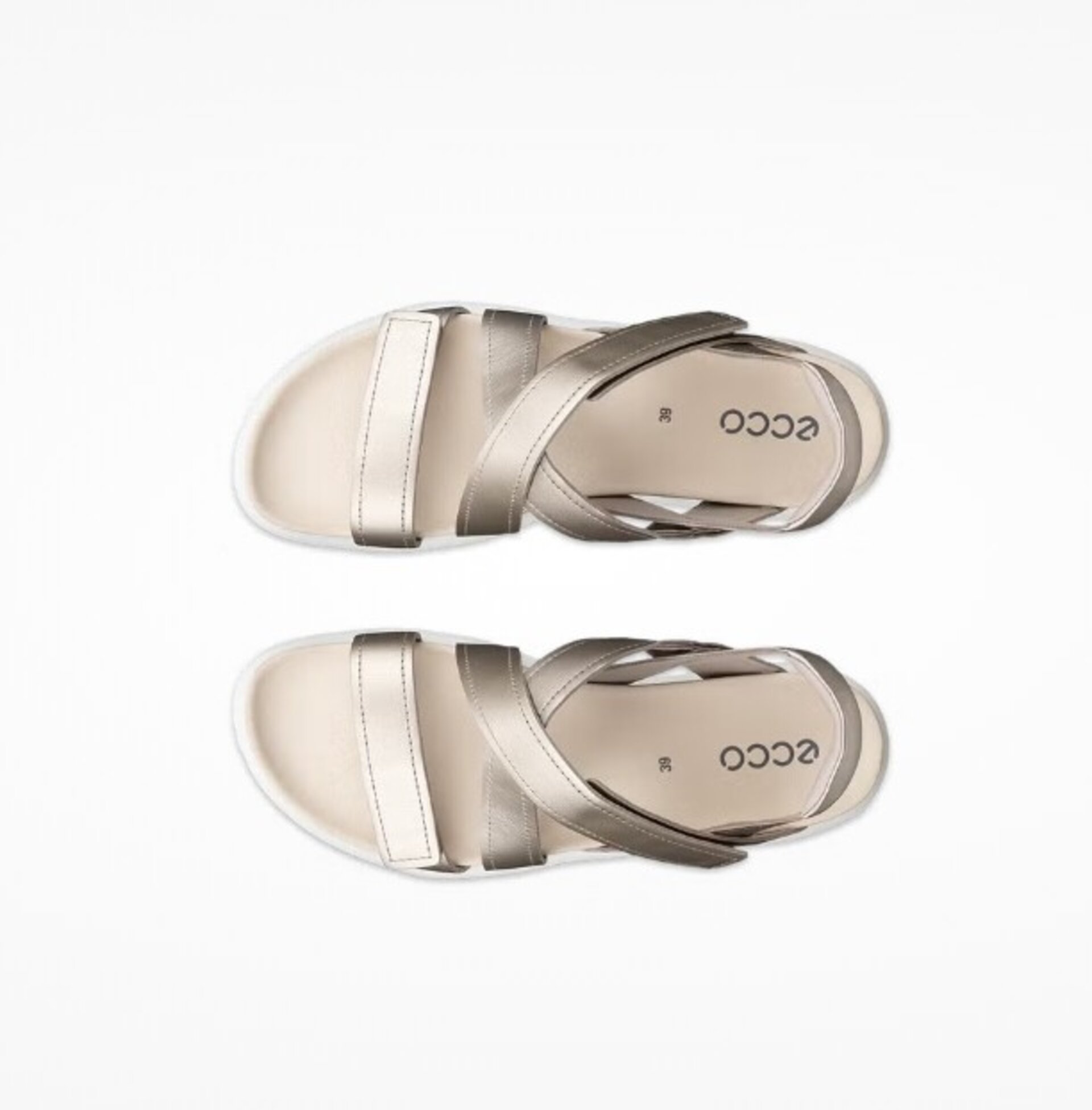 Sandalia ECCO Soft piel dorado 238813 - 4