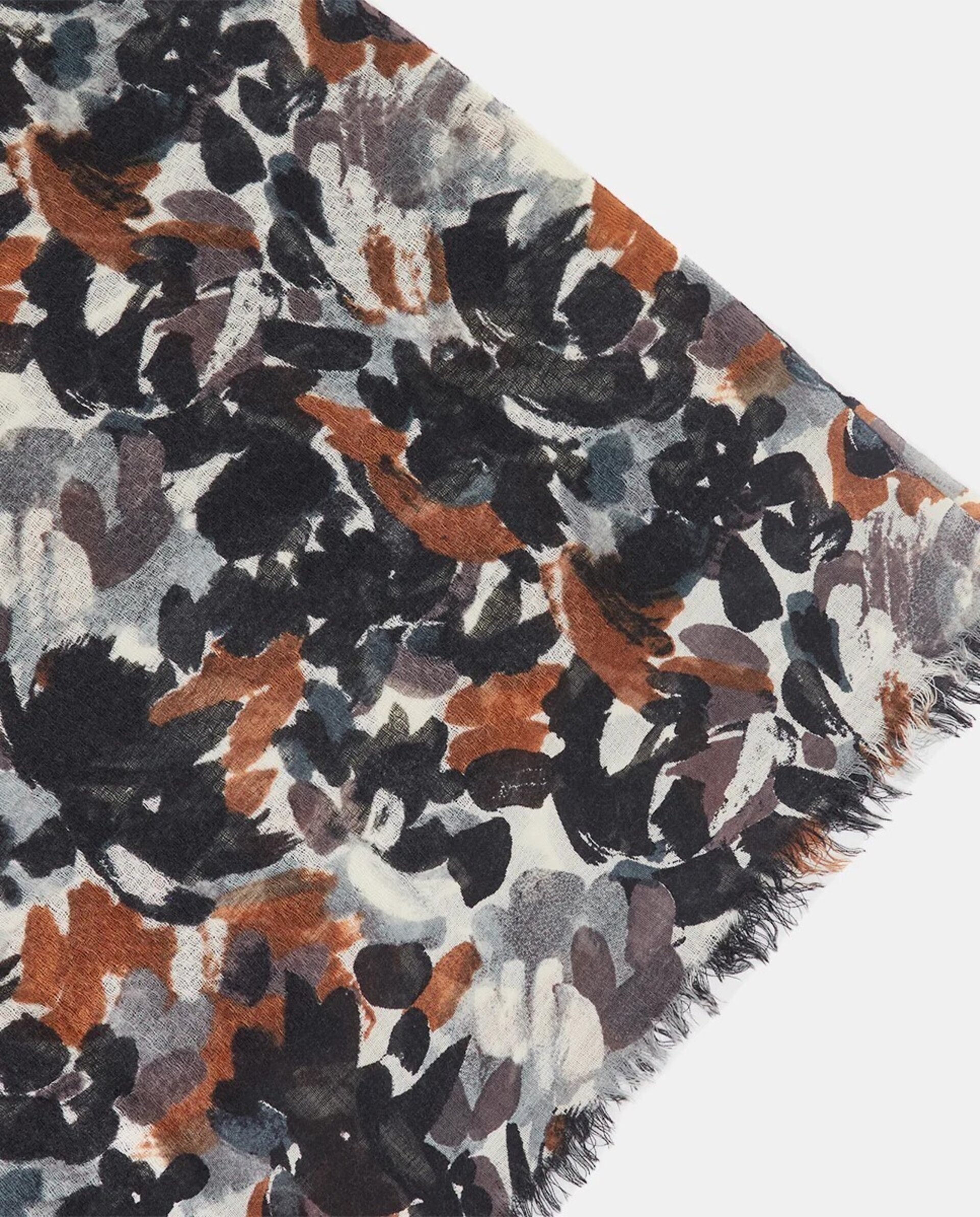 Foulard Abbacino lana negro/marron 90916-30 - 2