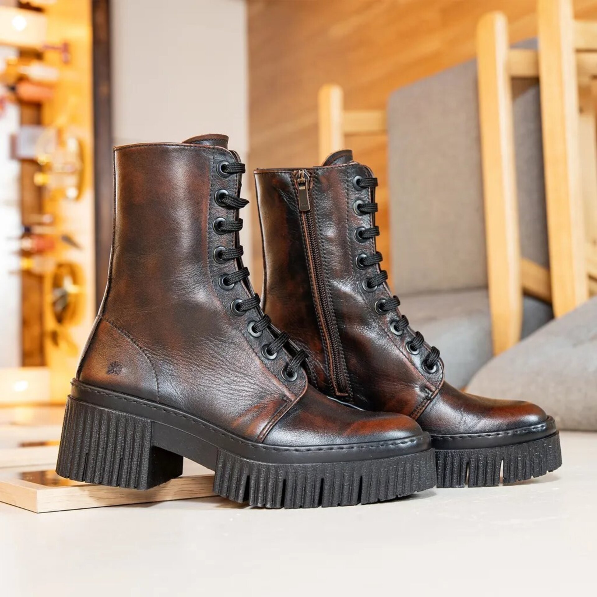 Botin ART 1375 piel asport/castaño York - 1