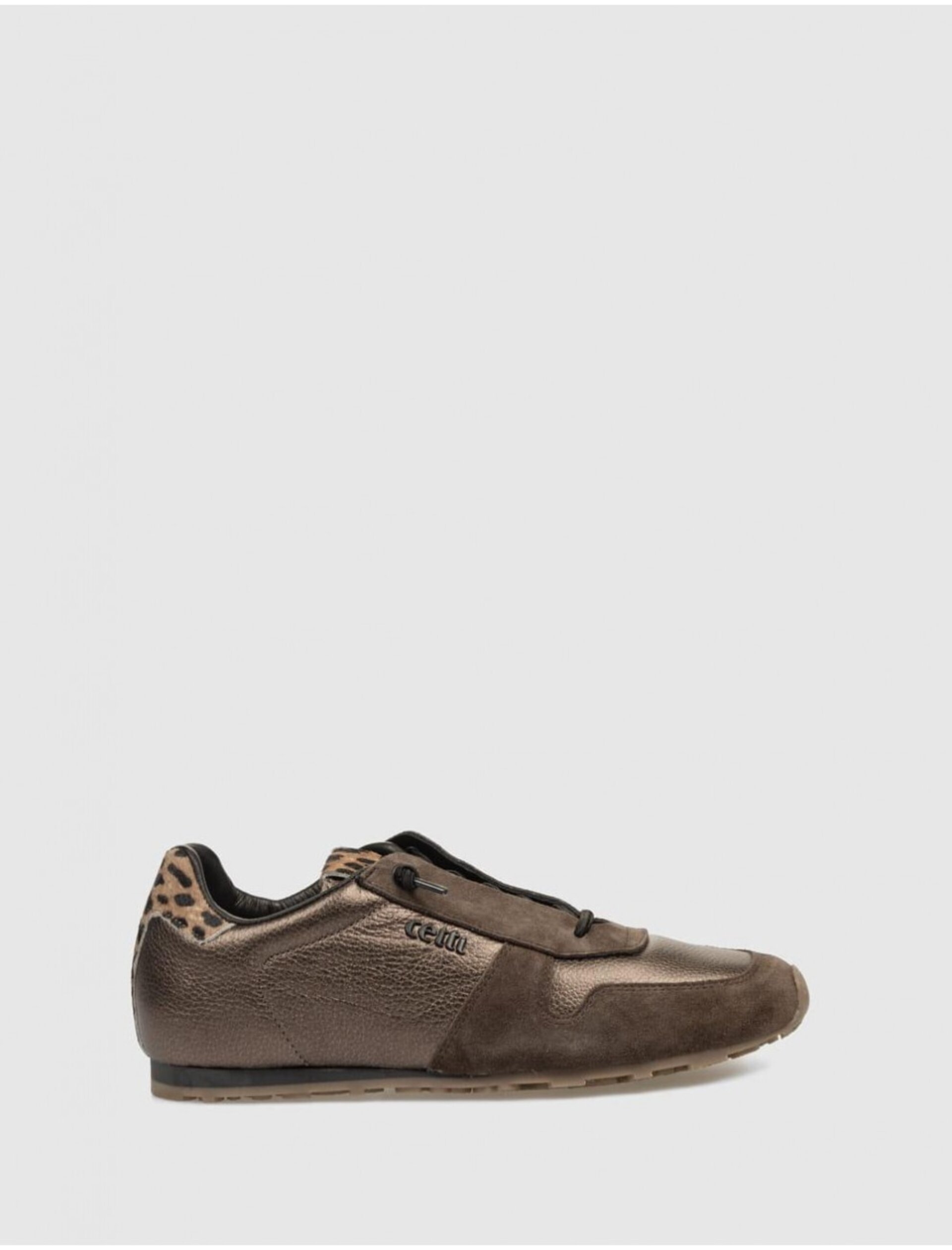 Zapatillas CETTI ante/piel bronce C-1379 - 1