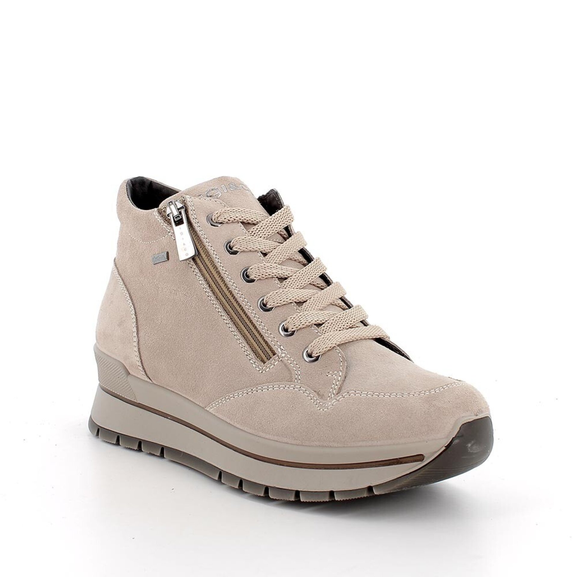 Deportivo abotinado Igi&co gore-tex cremallera beige - 2