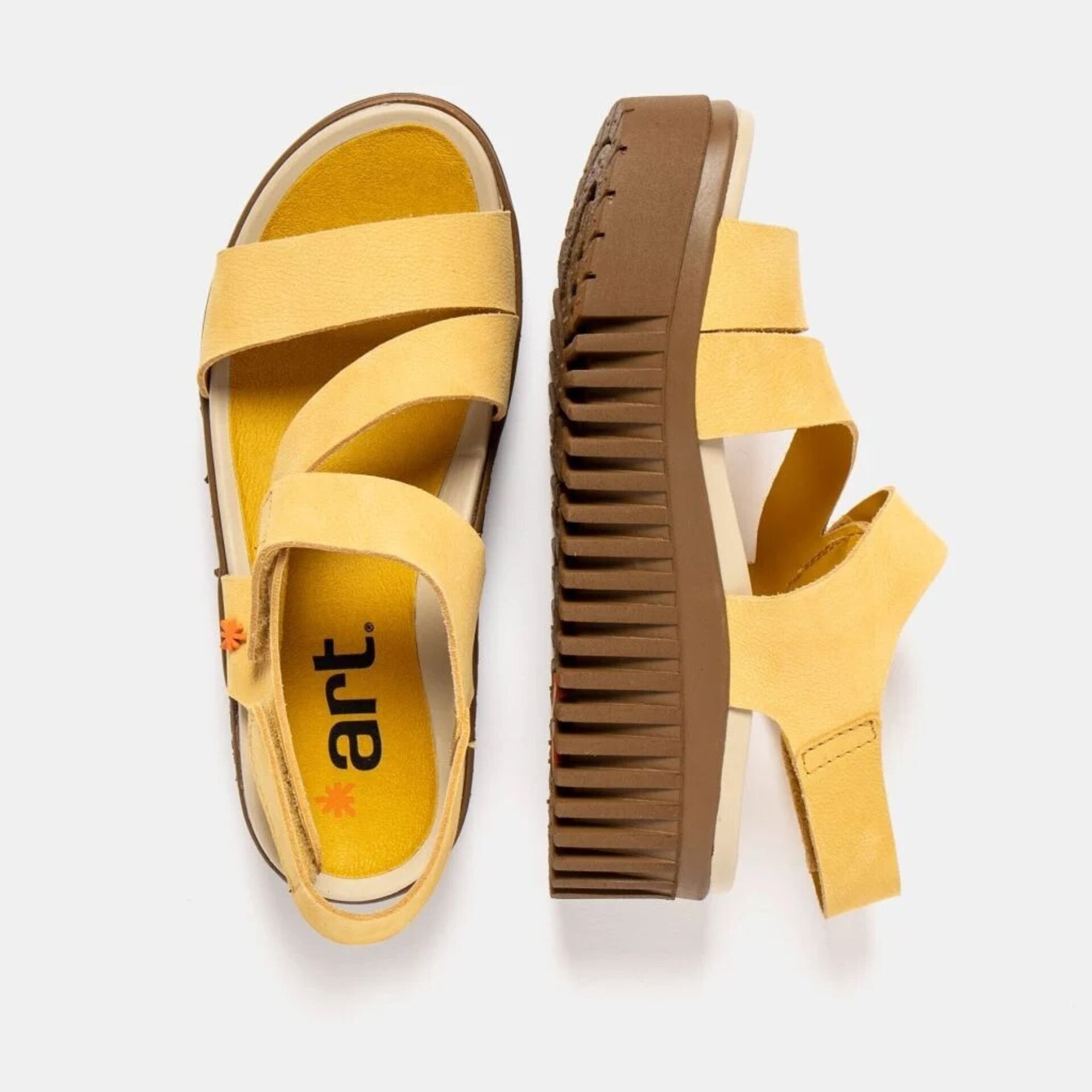 Sandalias ART nobuck Brighton honey 1573 - 5