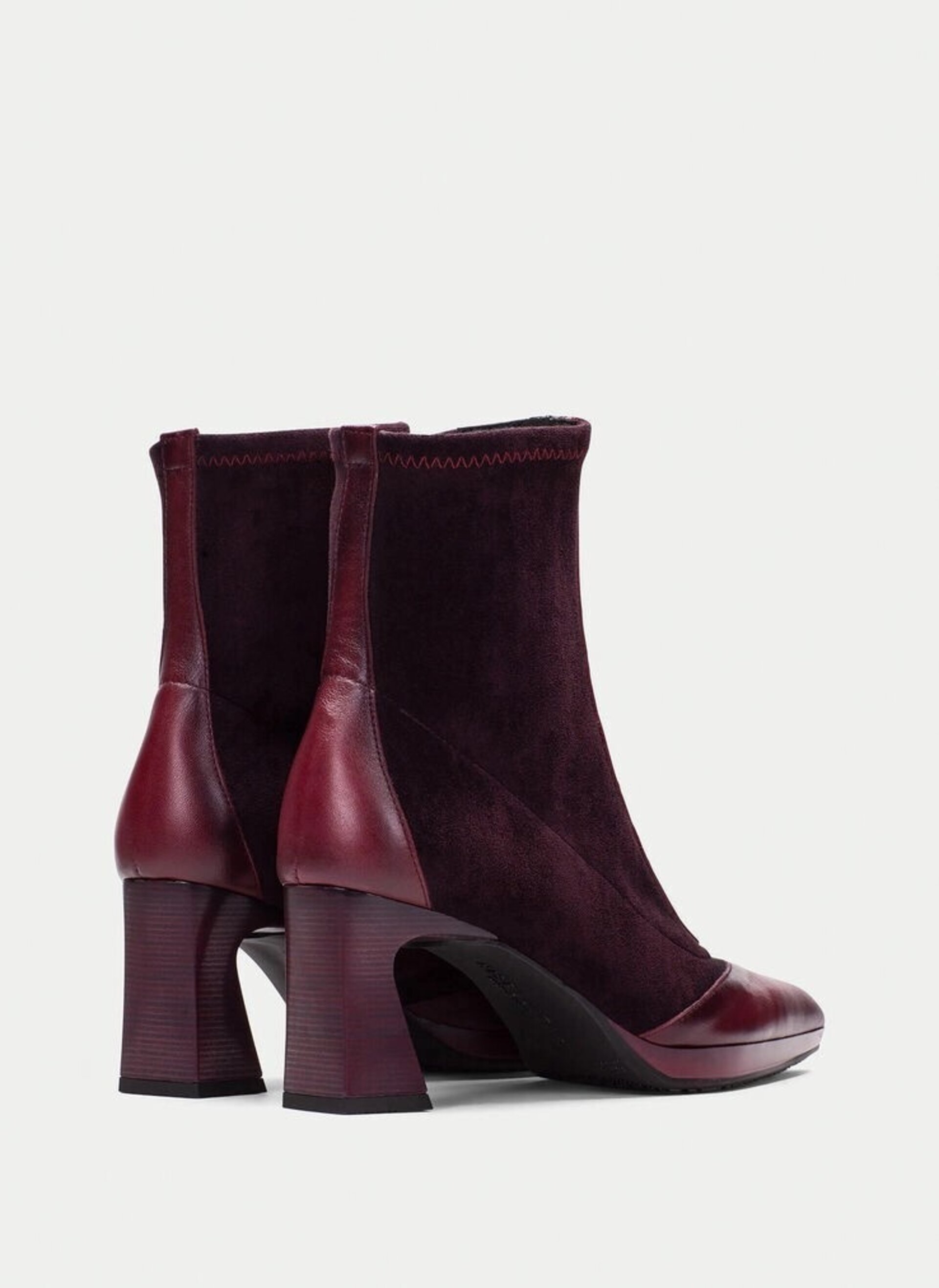 Botin HISPANITAS tacón Atlanta burdeos - 5