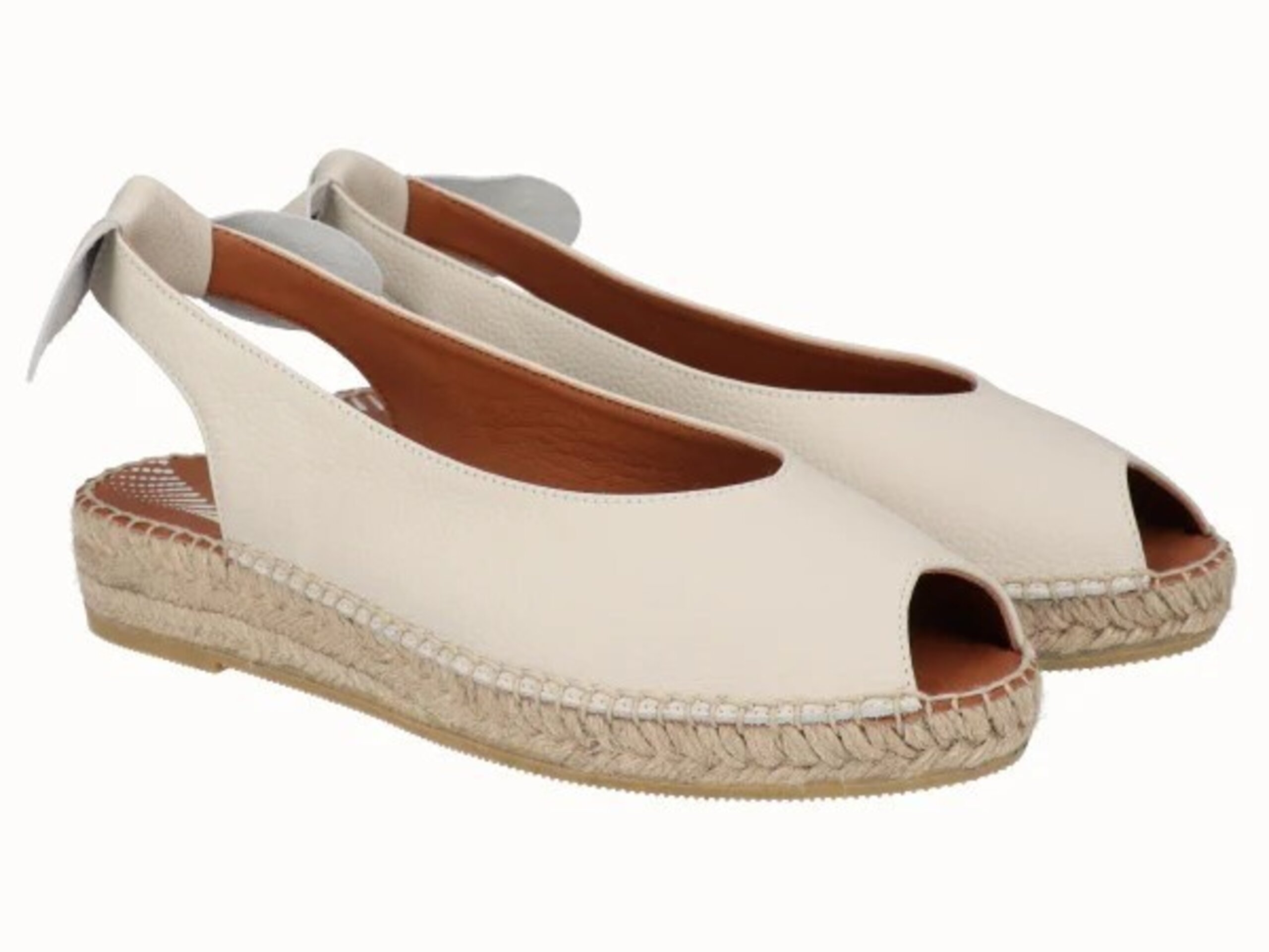 Alpargata Viguera plana Peep Toes yuteflex mars vainilla 2232 - 1