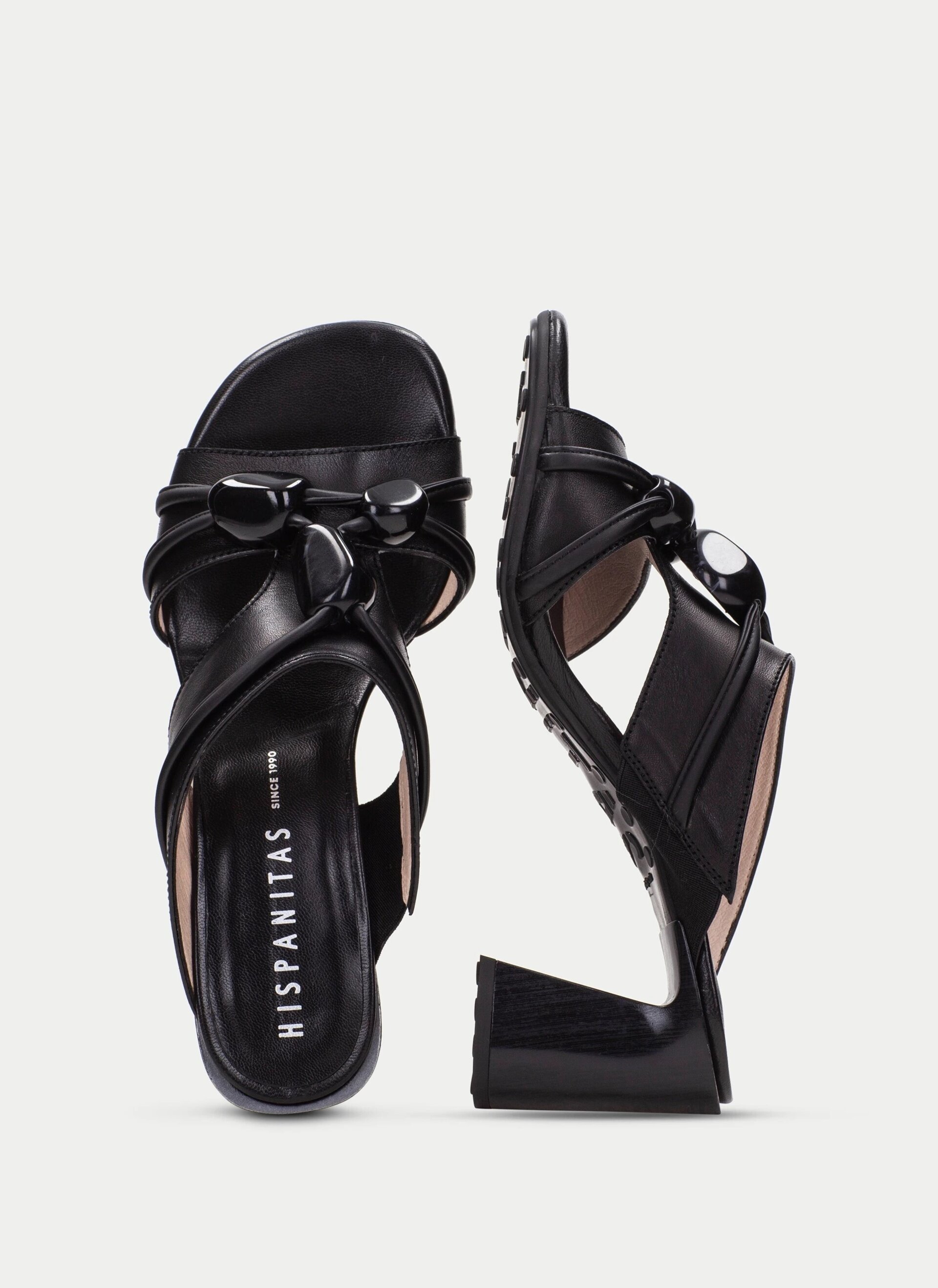Sandalia Hispanitas destalonada orquidea negro HV264743 - 3