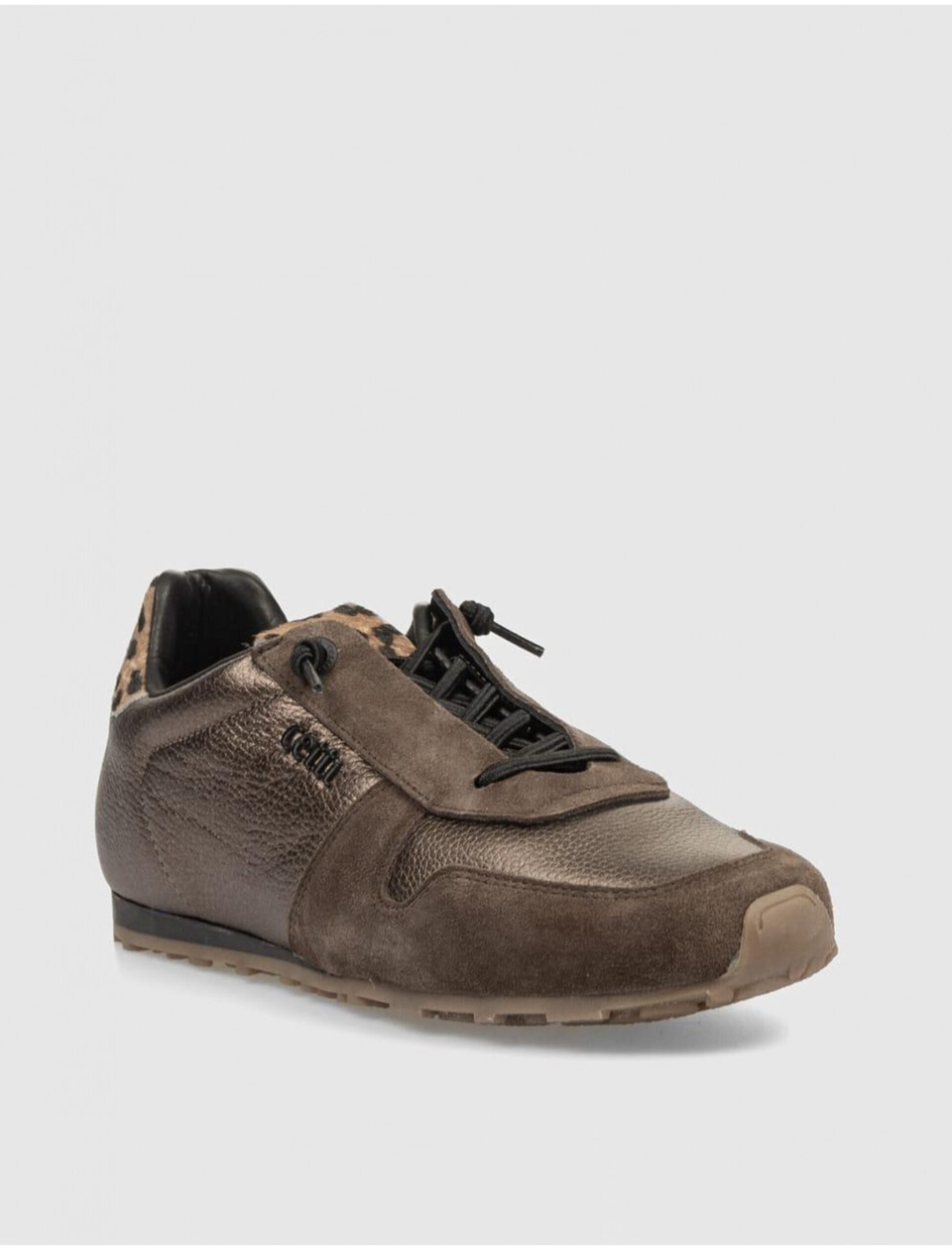 Zapatillas CETTI ante/piel bronce C-1379 - 2