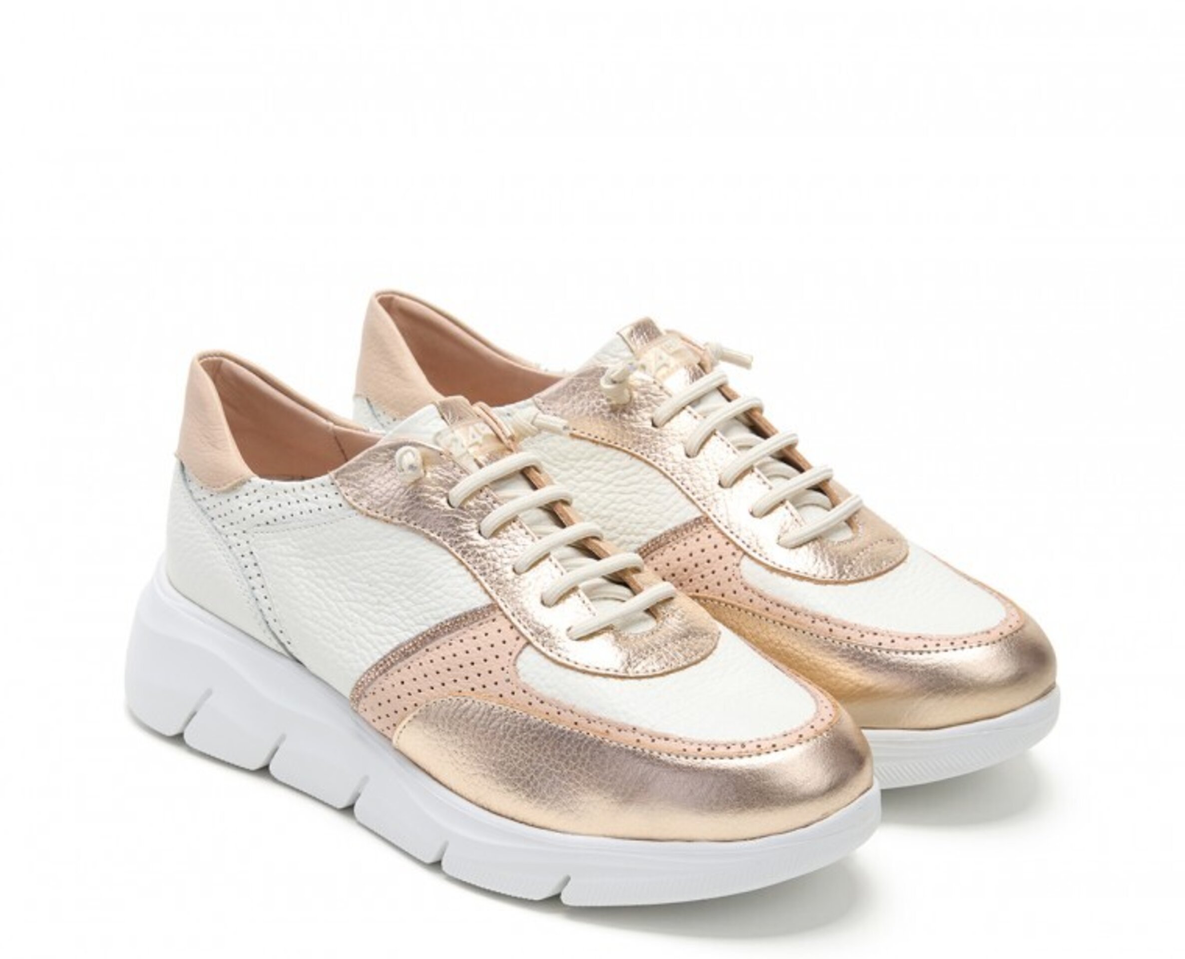 Sneaker 24 HORAS piel cordón elástico 26462 - 2