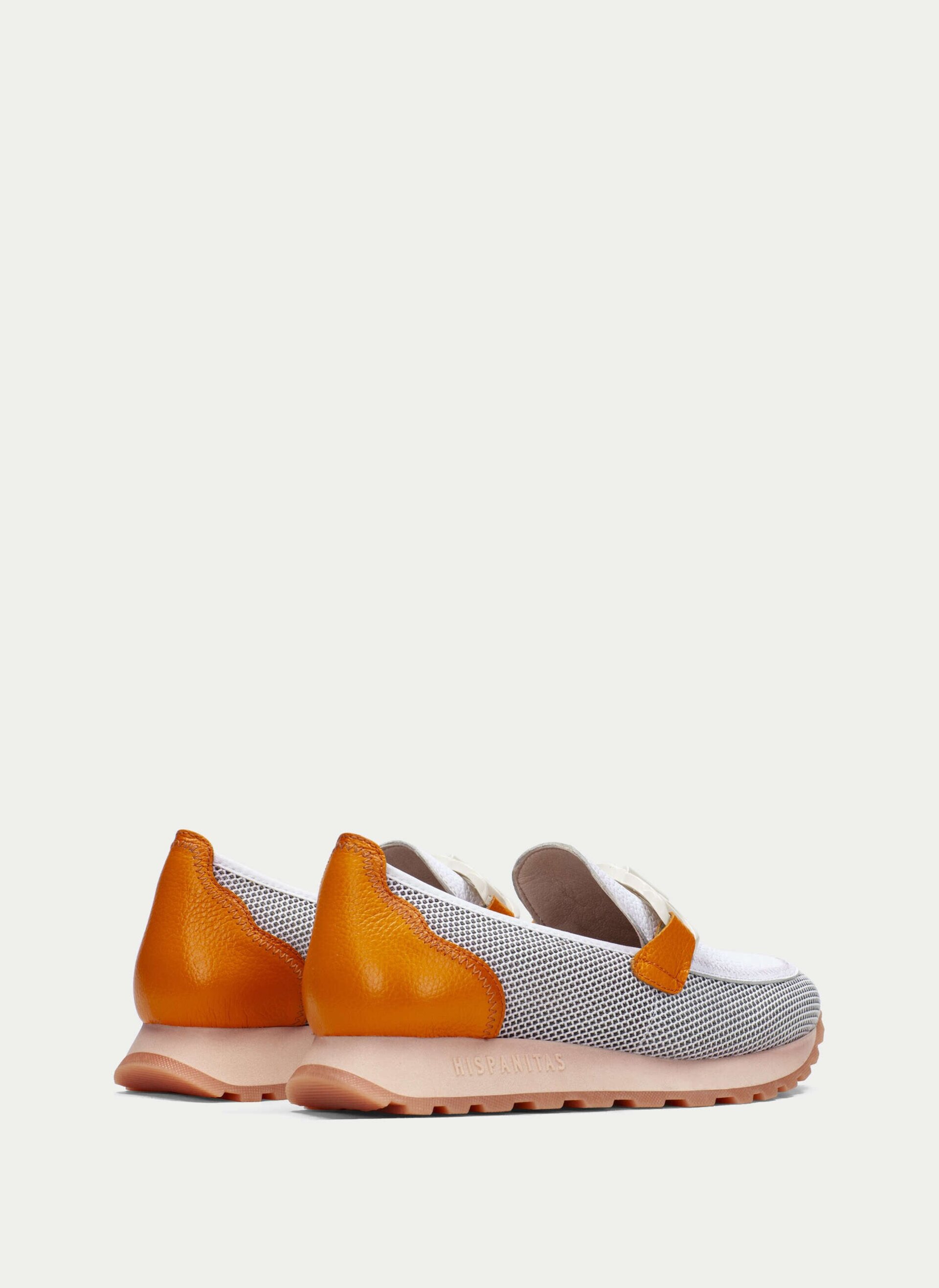 Mocasin Hispanitas HV243461 Loira Blanco-Naranja - 5