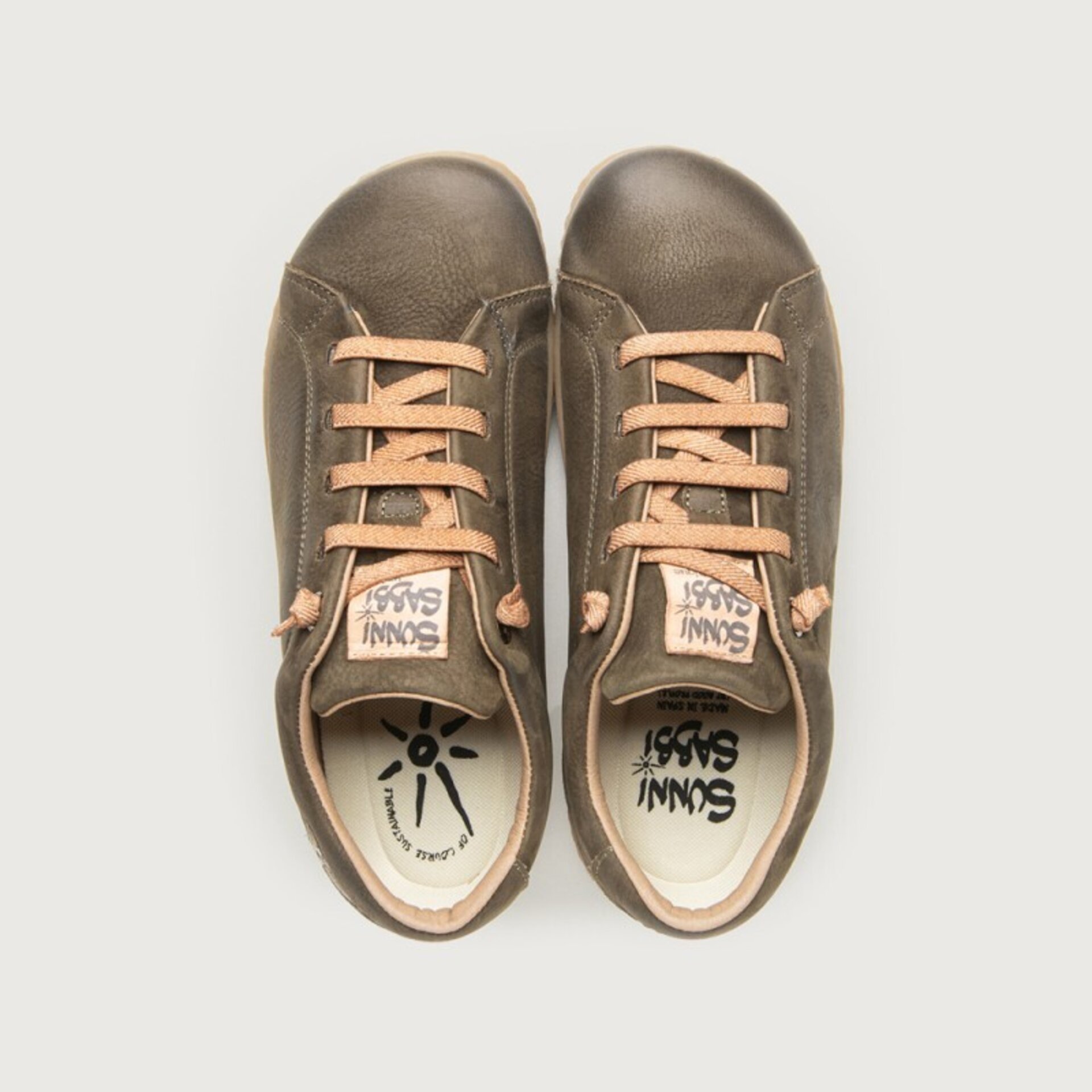 Sneaker Sunni Sabbi piel NANTAI kaki - 4