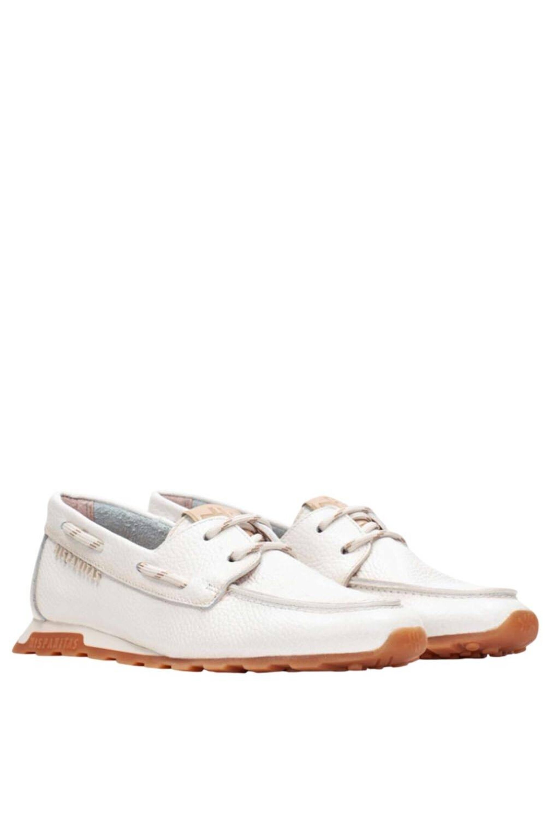 Mocasin náutico Hispanitas piel Zinnia blanco HV254603 - 3