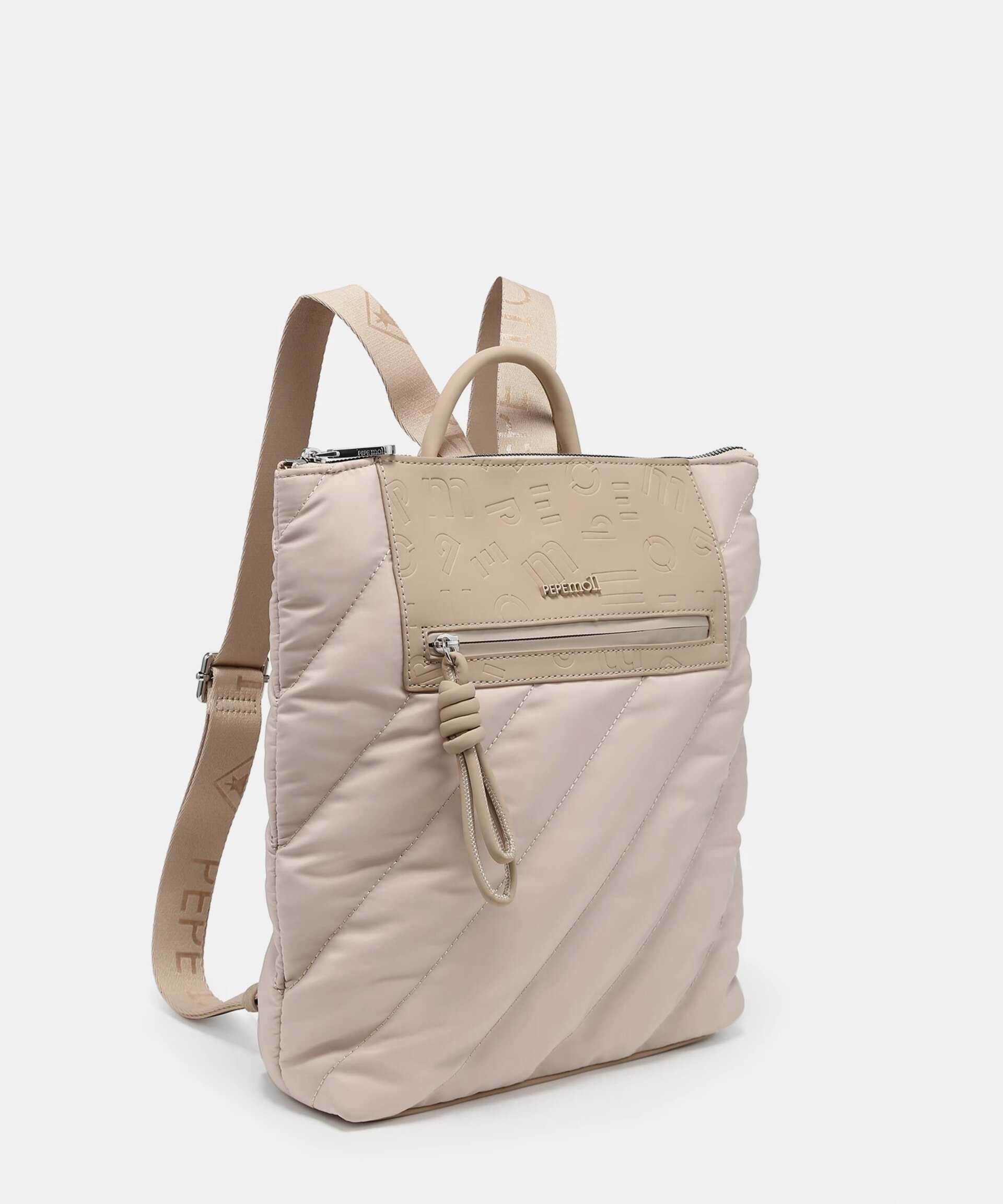 Mochila Pepe Moll acolchada beige 261101 - 1