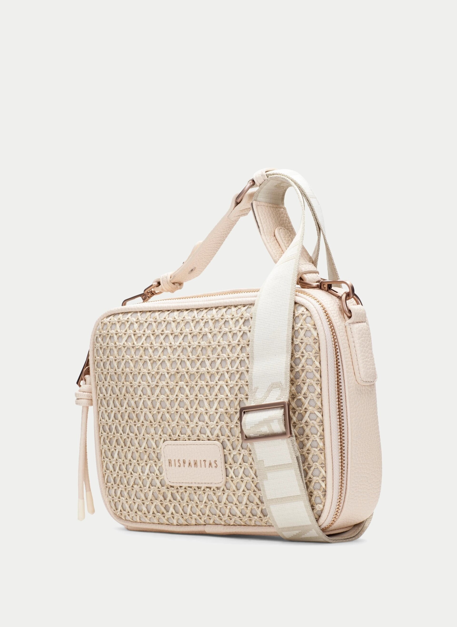 Bolso Hispanitas bandolera crema BV264720 - 1