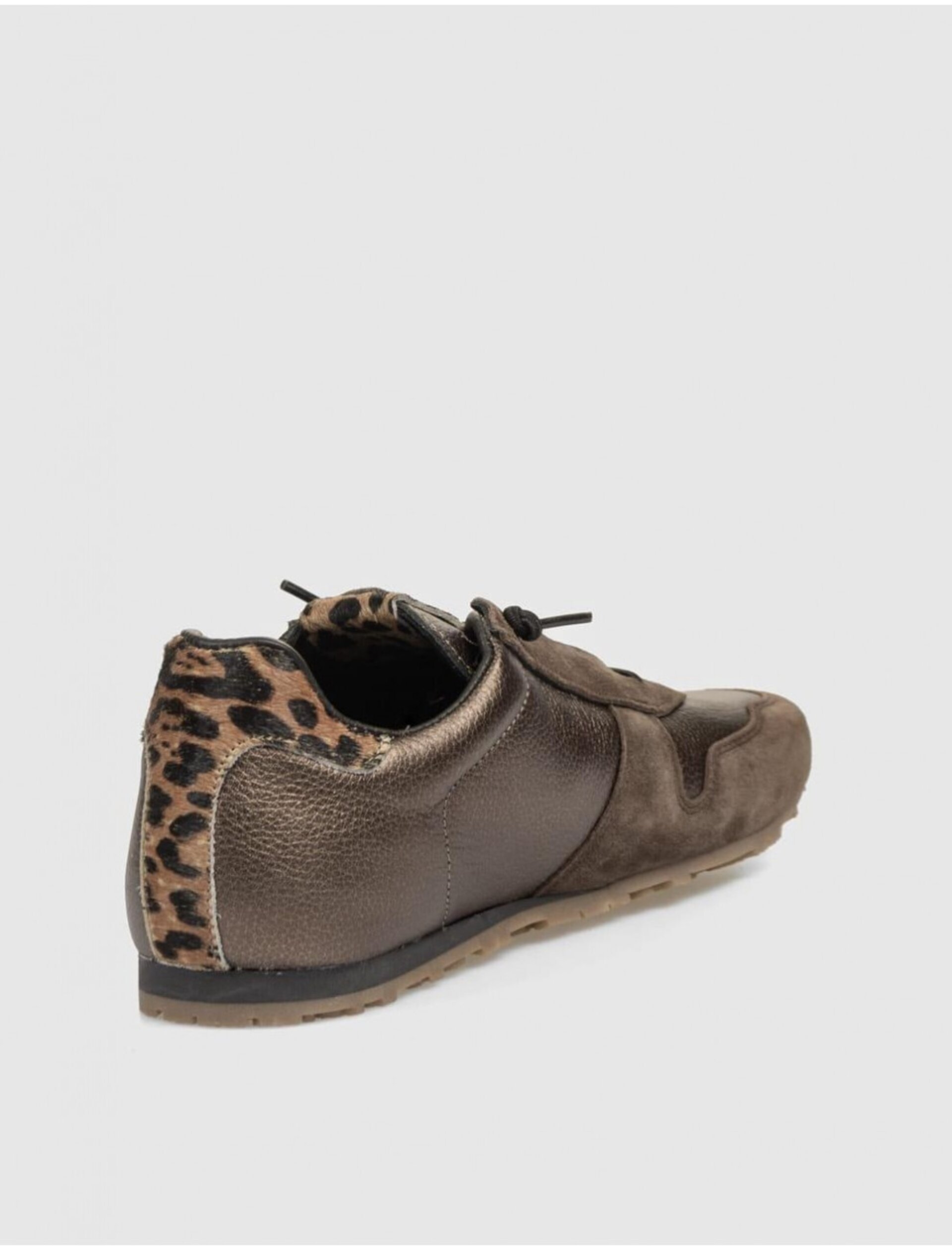 Zapatillas CETTI ante/piel bronce C-1379 - 4