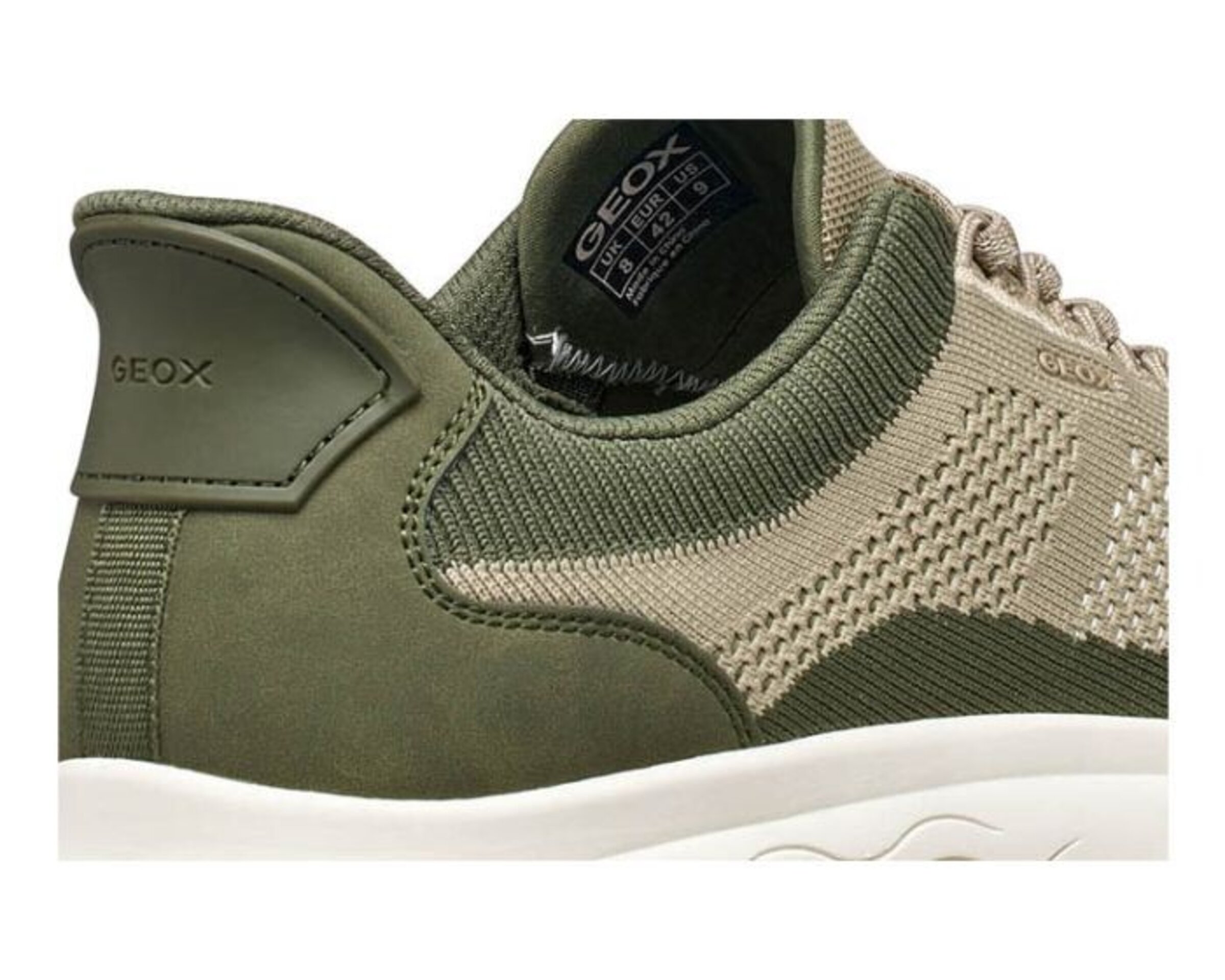 Deportivo Geox Spherica Plus oliva-beig U65MPE - 8