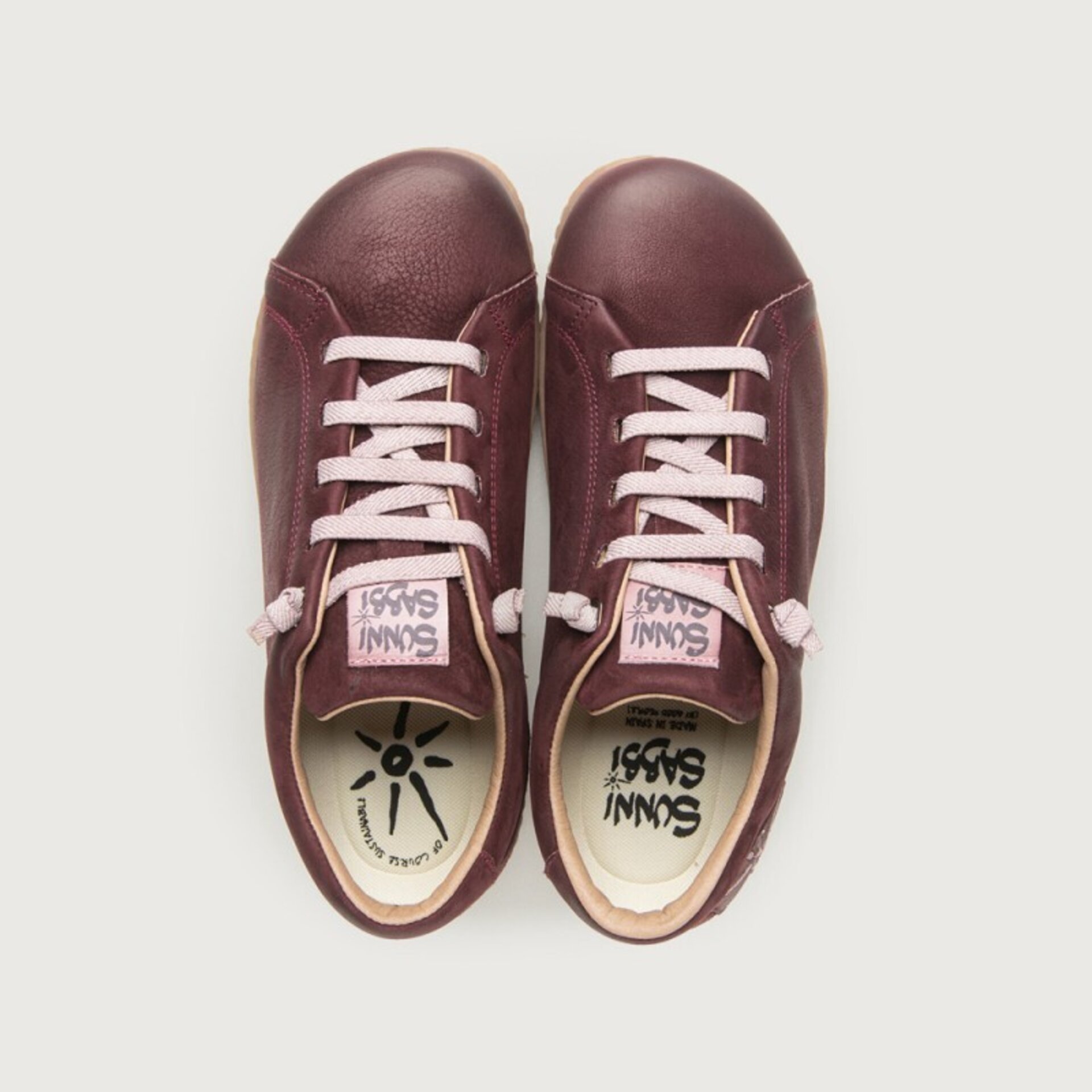 Sneaker Sunni Sabbi piel NANTAI burdeos - 4