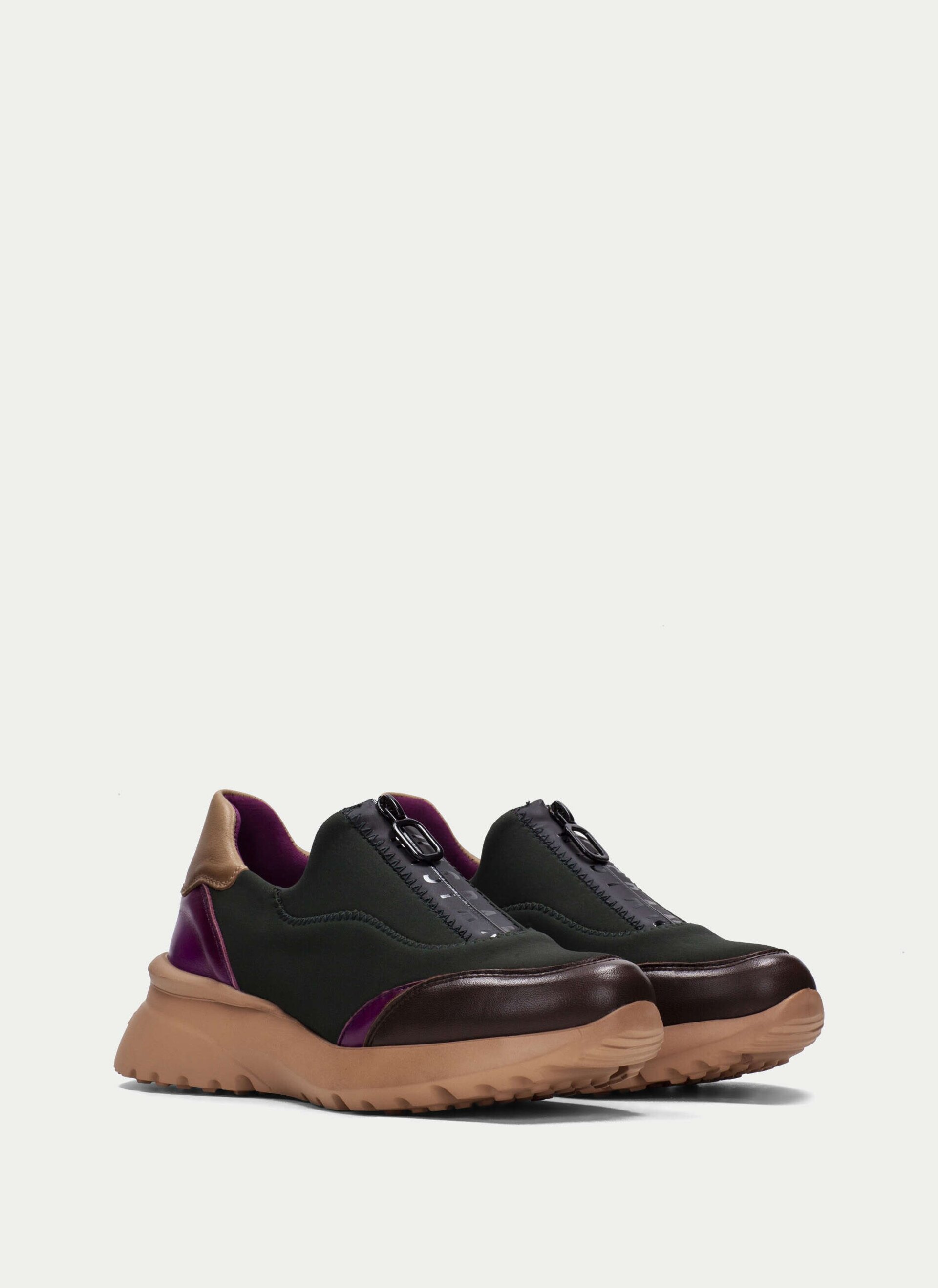 Mocasín Hispanitas cremallera 233032 piel-neopreno - 5